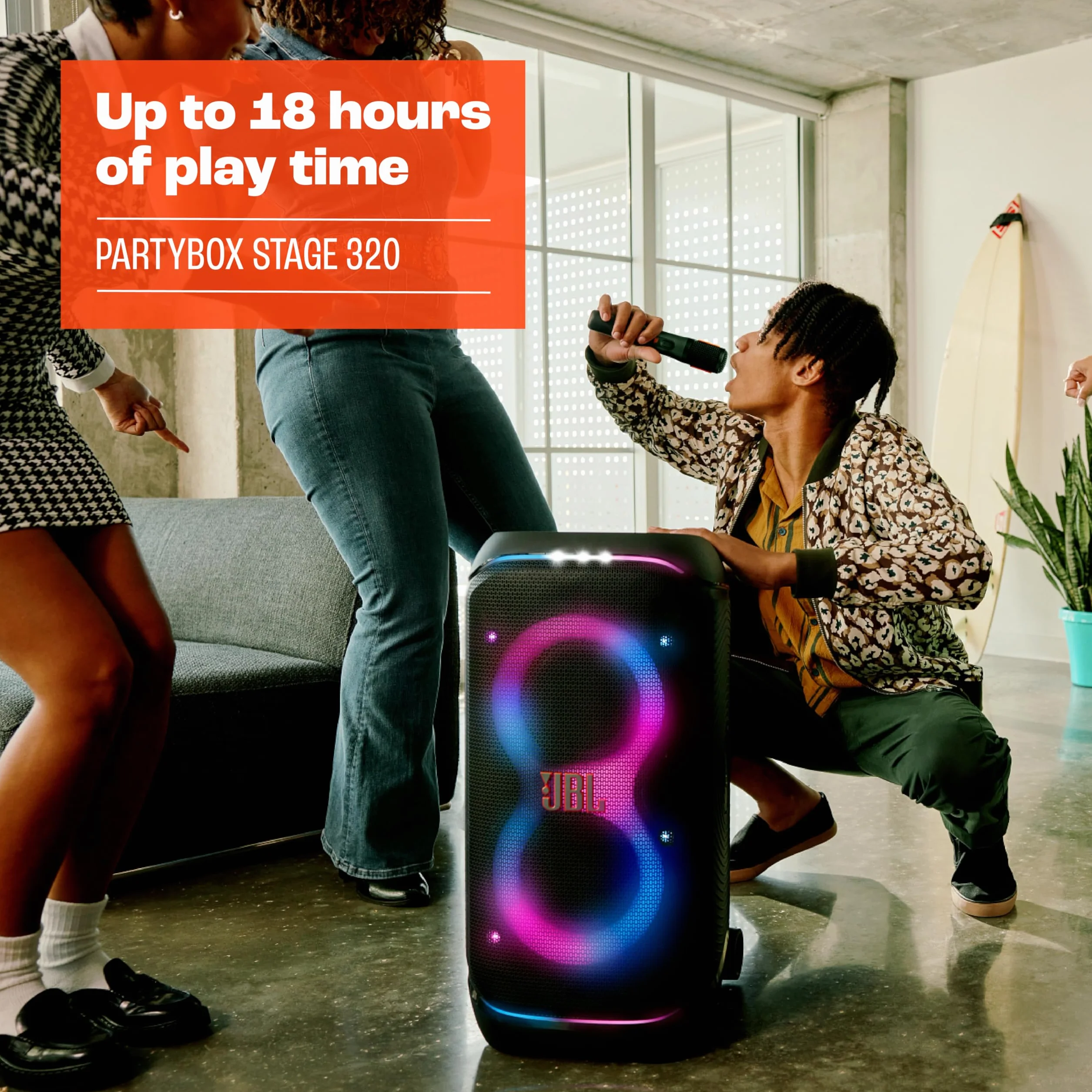 JBL Partybox Stage 320 Enceinte portable IPX4 18h autonomie noir