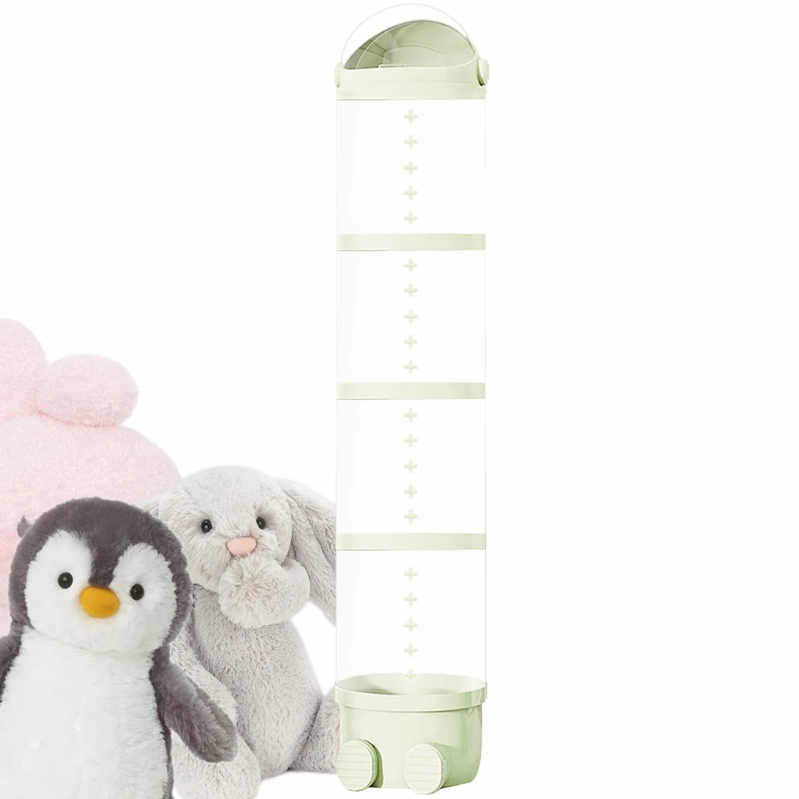 Générique Tube de Rangement Vertical Transparent pour Peluche Présentoir