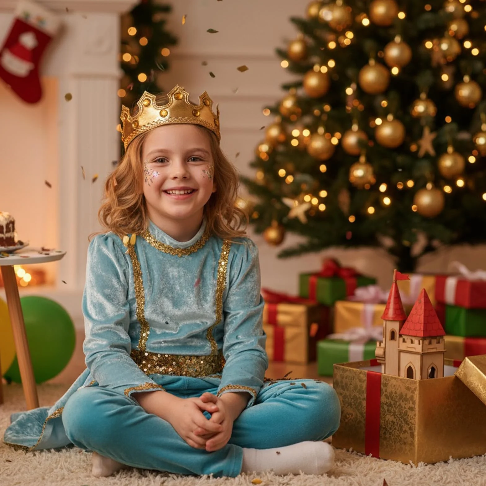 Couronnes Dorées Galette des Rois 6 Pièces, Couronne Roi et Reine Réutilisable Enfants Adultes