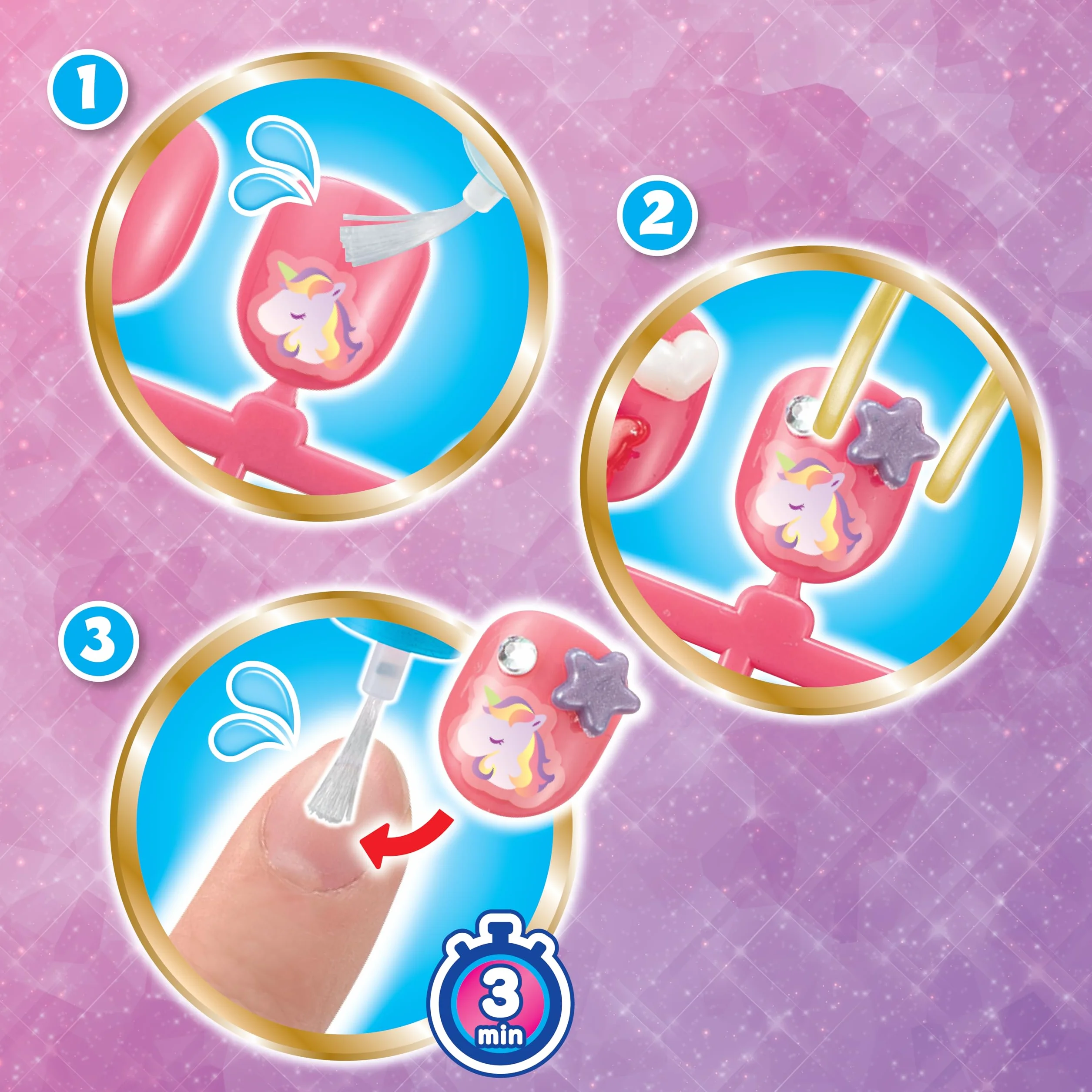 EPOCH Aquabeads Nail Studio - Kit de Loisir créatif pour Enfants 4 Ans et + - Jouet de manucure 35027