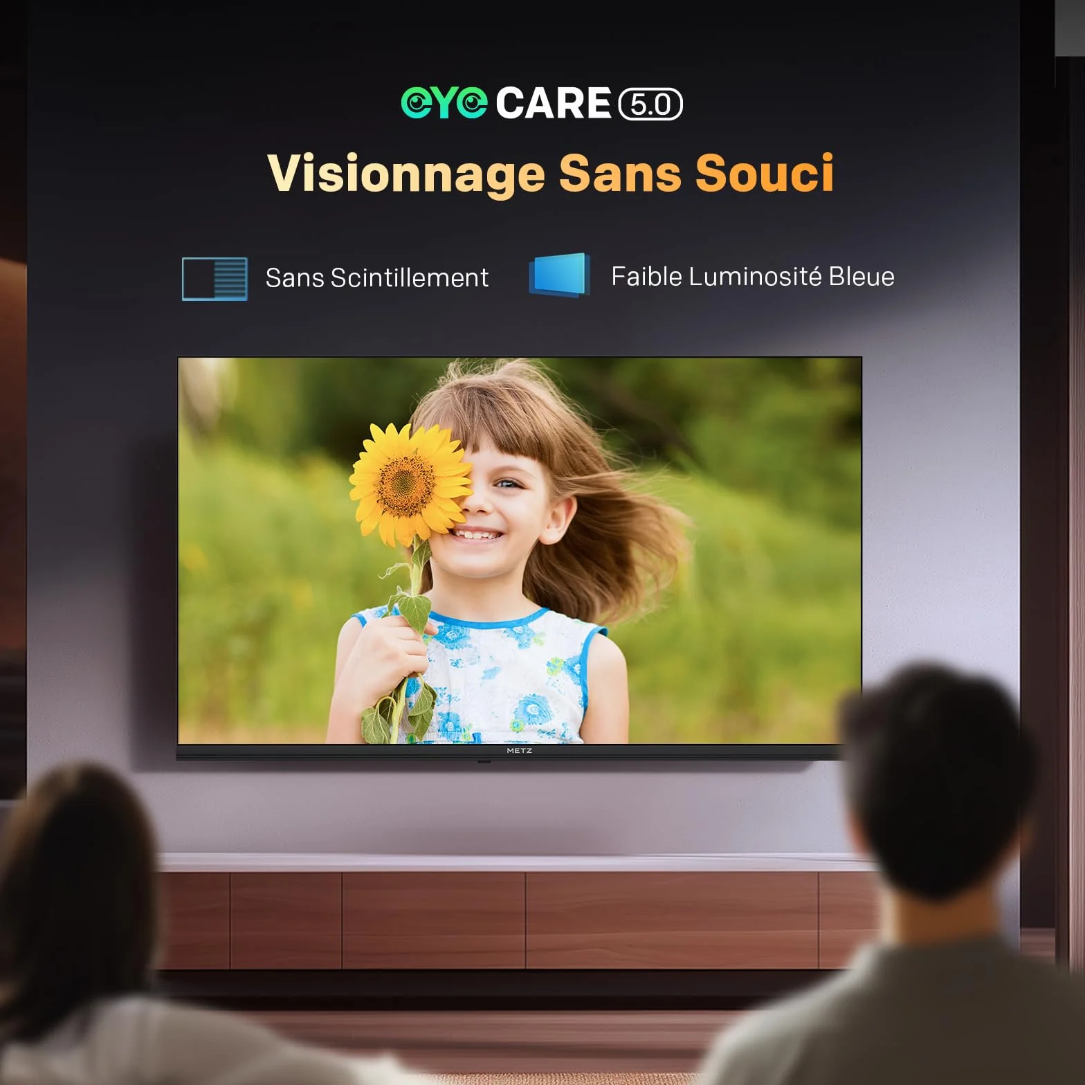 Metz 32 Pouces Smart TV LED QLED HDR 10 Dolby Audio Bluetooth 5.1 EyeCare DVB-T/T2/C/S/S2 CI+ 32MQF7000Z