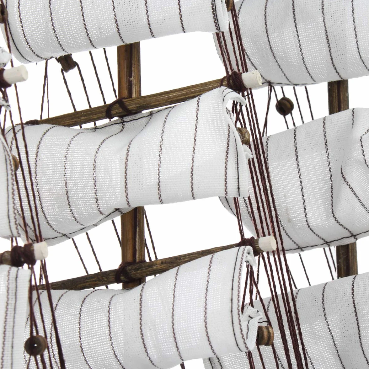 CCChaRLes 50Cm À La Main En Bois Bateaux À Voile Modèle Assemblée Nautique Navire Schooner Bateau Décorations Cadeau
