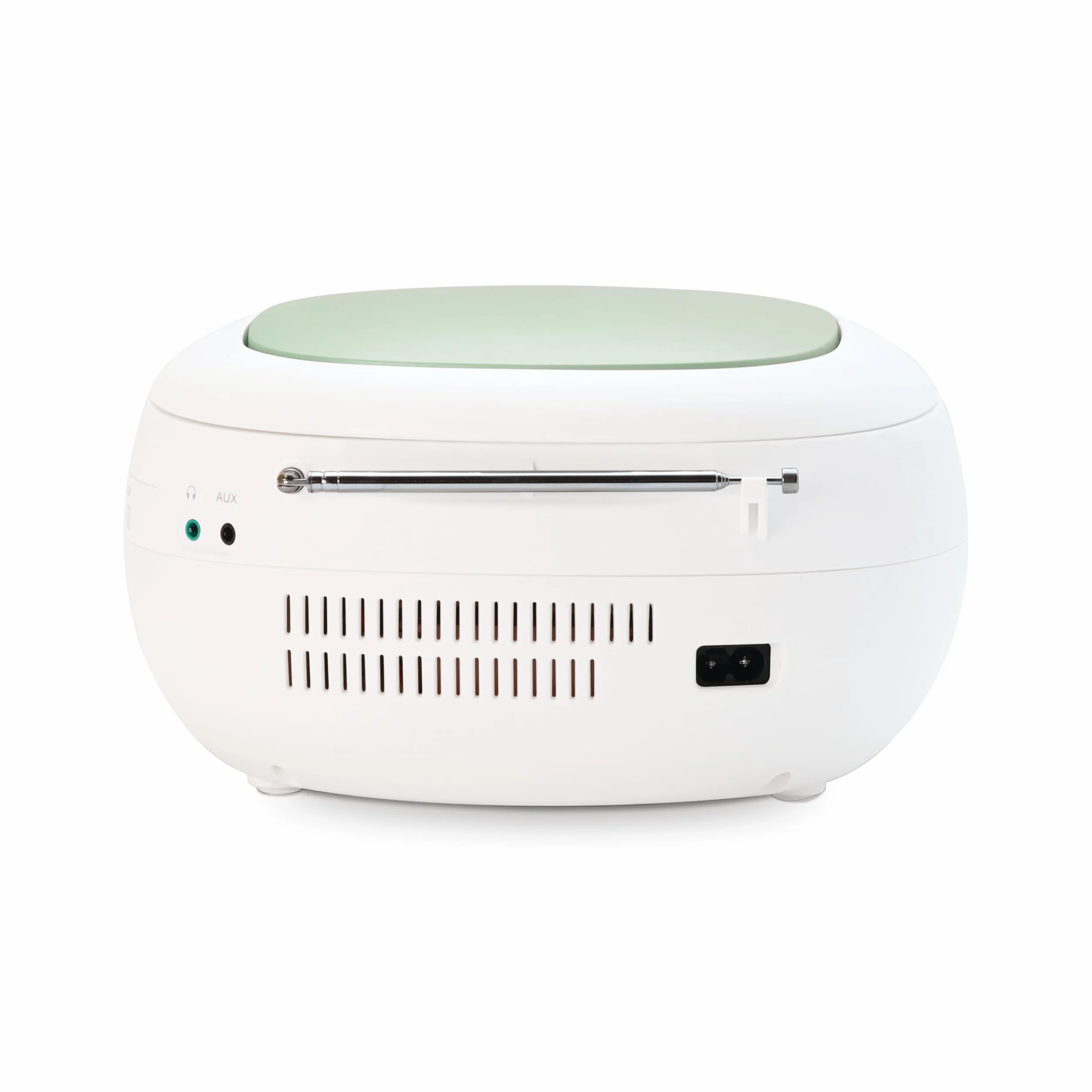 MOOOV Lecteur CD Radio FM Portable Bluetooth Boombox Stéréo MP3 USB AUX Micro-SD Vert