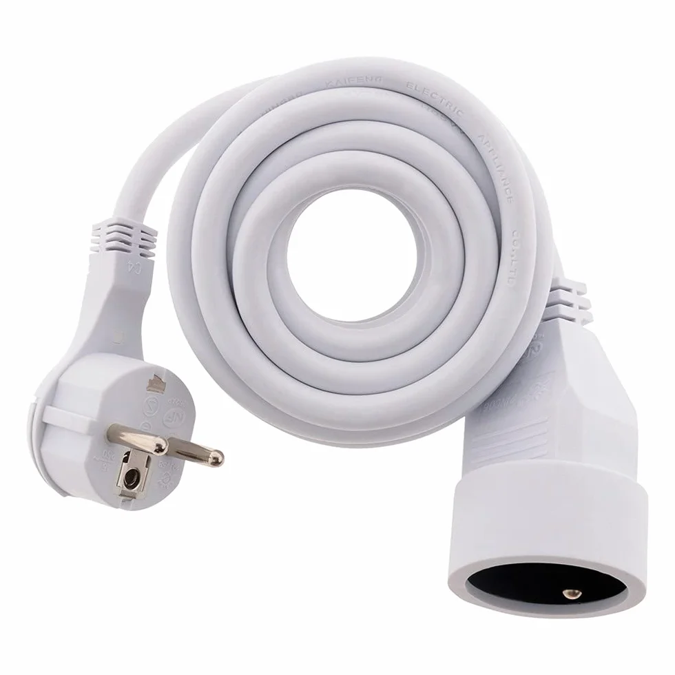 Prolongateur 16A 2P+T HO5VV-F 3G1,5mm² Blanc 3m Zenitech