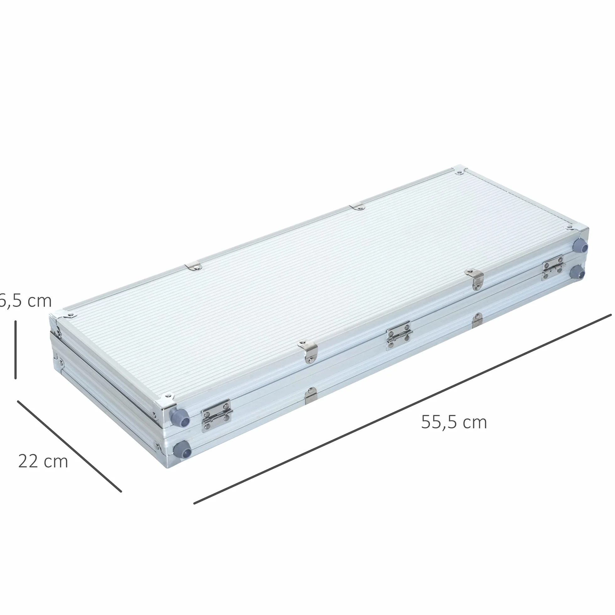 HOMCOM Mallette de Poker Coffret Complet 500 jetons 2 jeux de cartes 5 dés bouton dealer