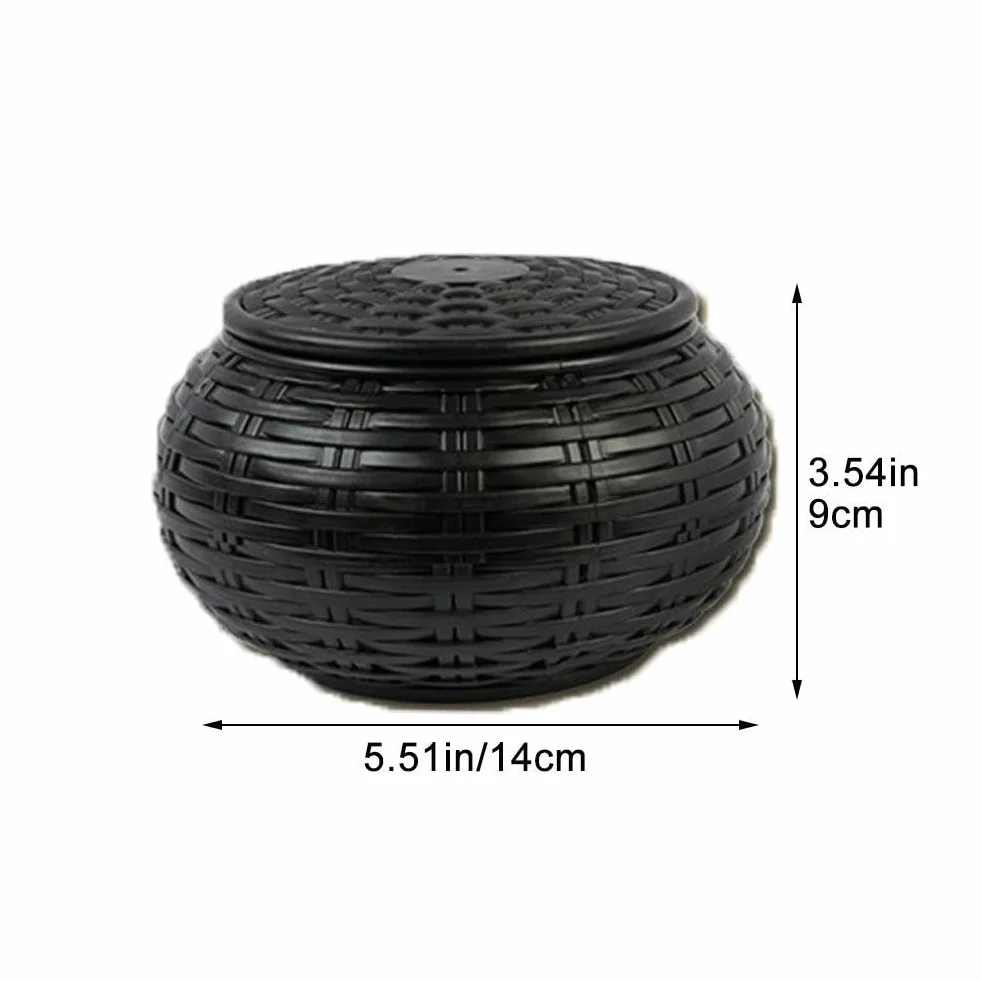 Round Woven Go Game Stones Bowl Go Chess Storage Container Go Game Game Cans Bowls for Strategy Strategy Board Game Chess Games