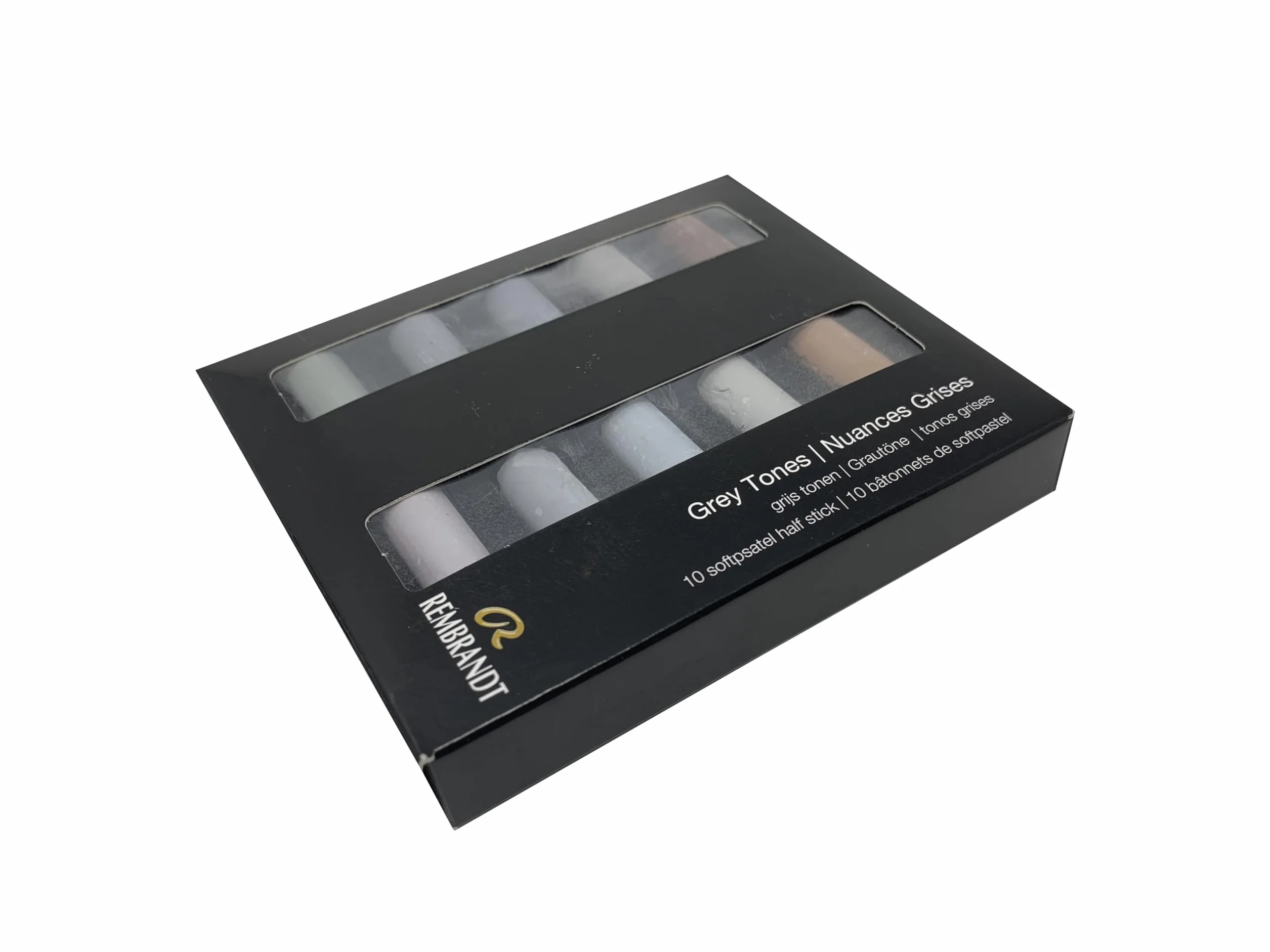 Rembrandt Professional Pastel Doux Set Tones Gris 10 Demi-Pastels