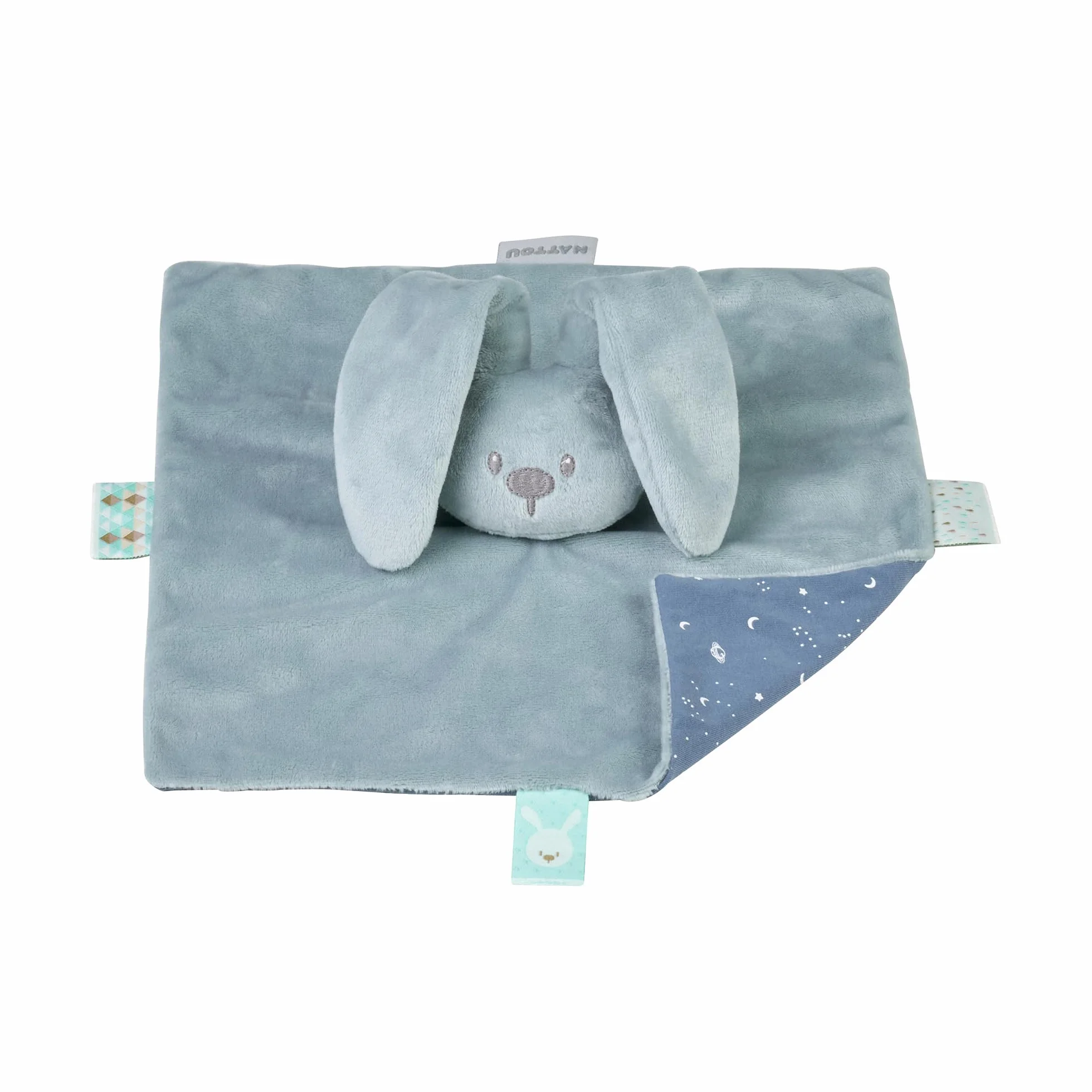 Nattou Couverture Lapin Supersoft 75 x 100 cm Polyester Turquoise