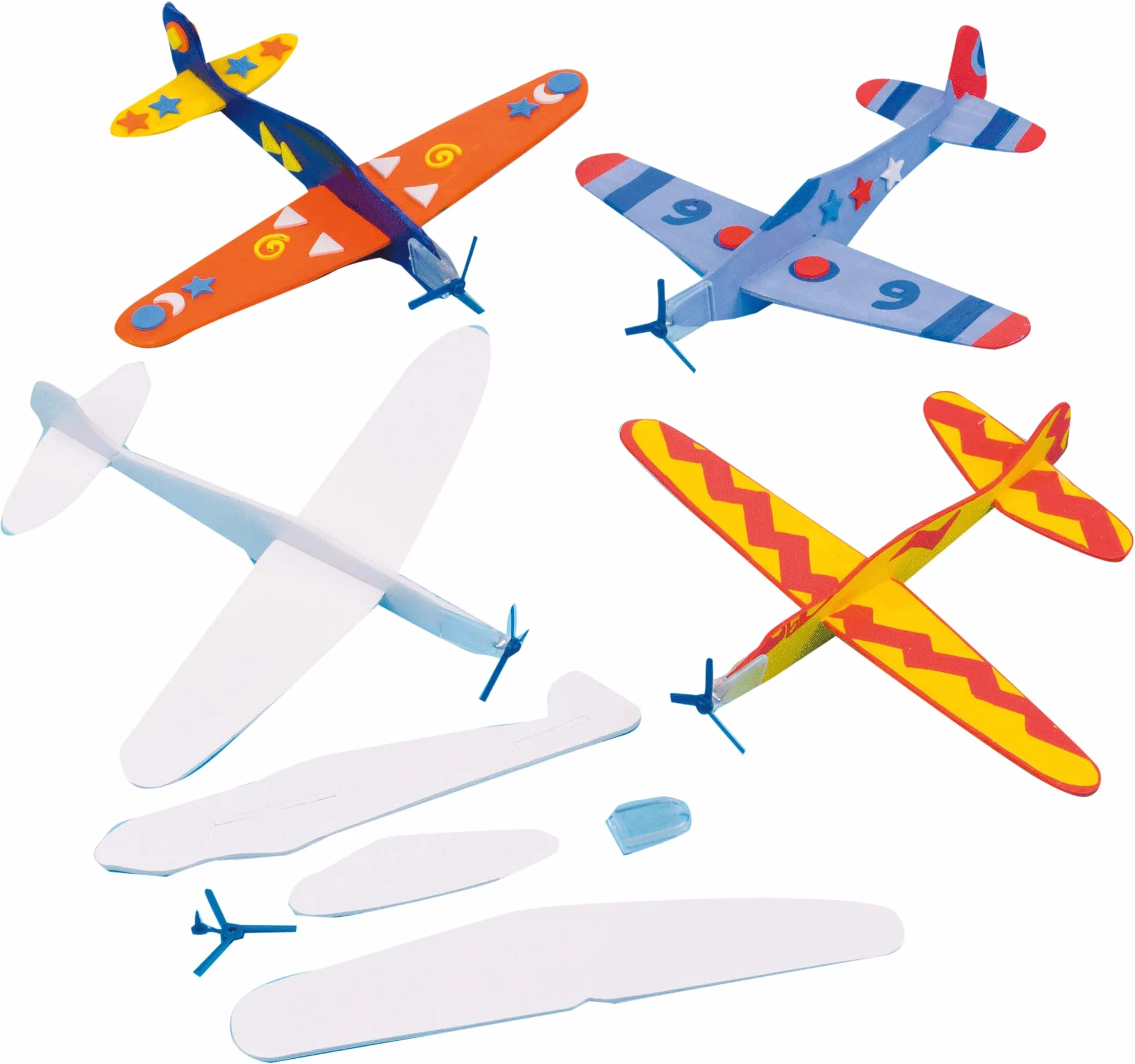 Baker Ross Planeurs à Personnaliser Lot de 8 Loisirs Créatifs Enfants