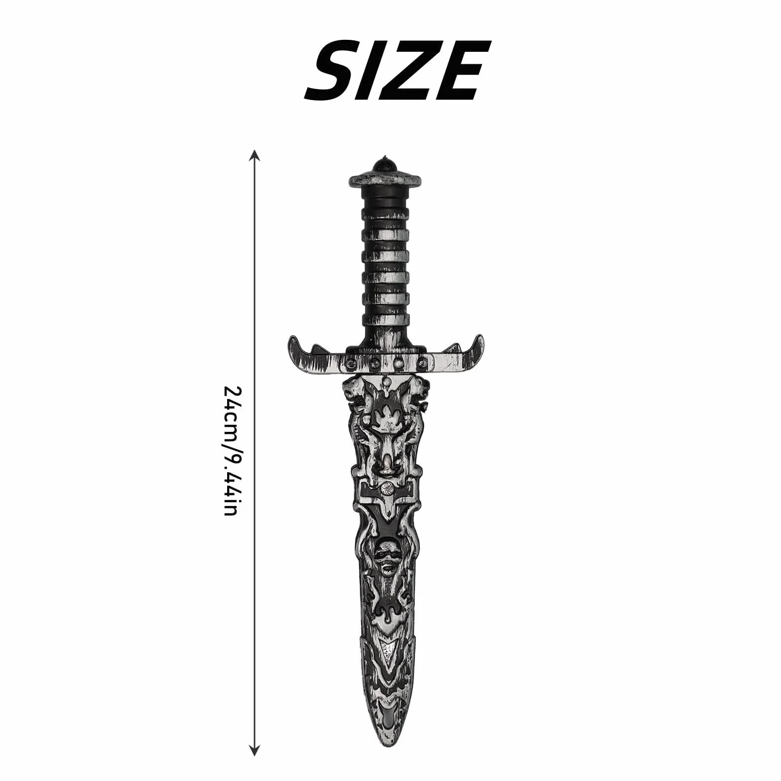 Épée Jouet Pirate en Plastique Non Tranchant, Accessoire Costume Fête, 2 Pièces