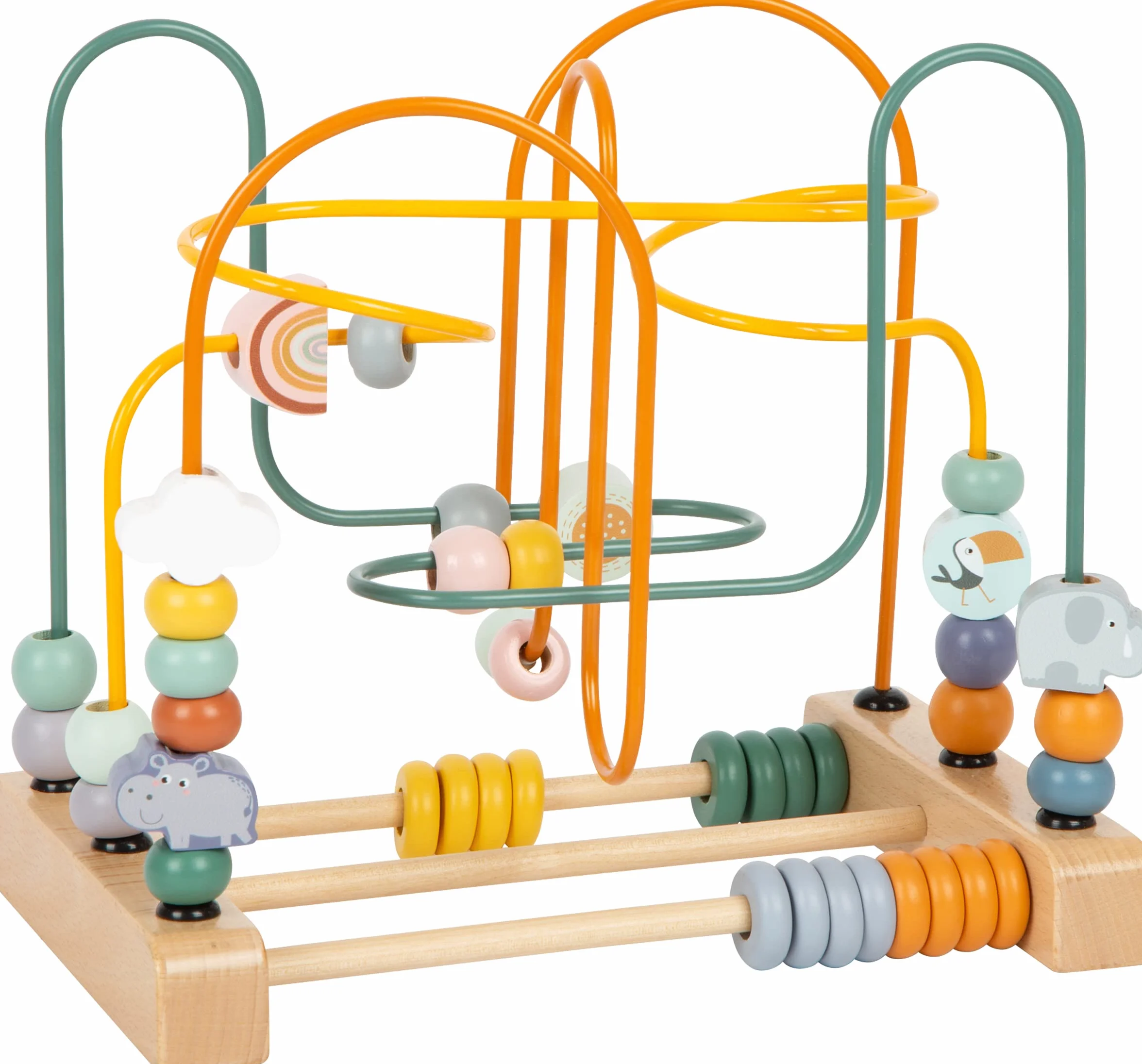 Circuit de motricité Safari en Bois 3 Boucles Jouet pour Enfants dès 12 Mois