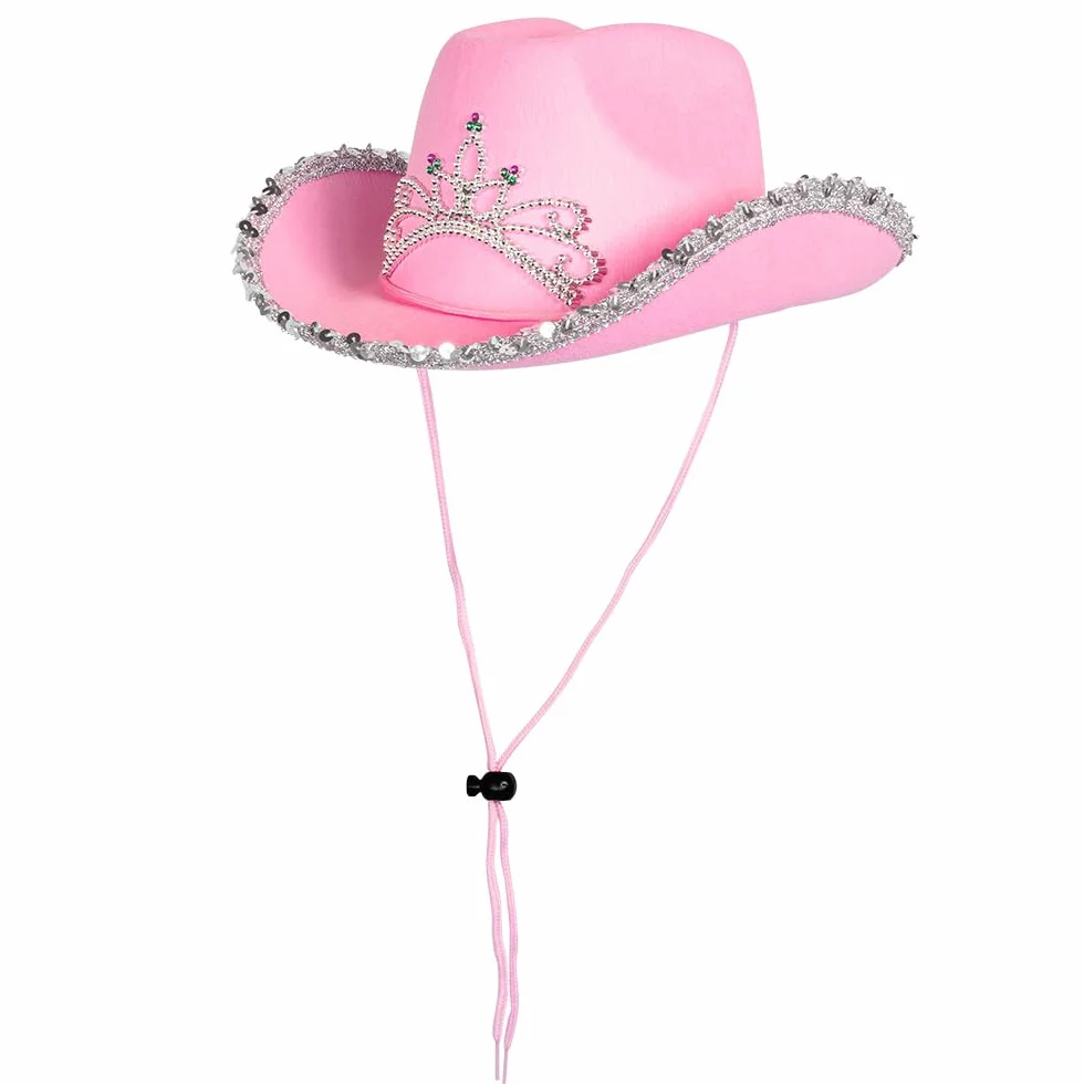 Boland Chapeau pour enfants Glimmer avec diadème, bandeau argenté, cordon pour chapeau Carnaval Halloween