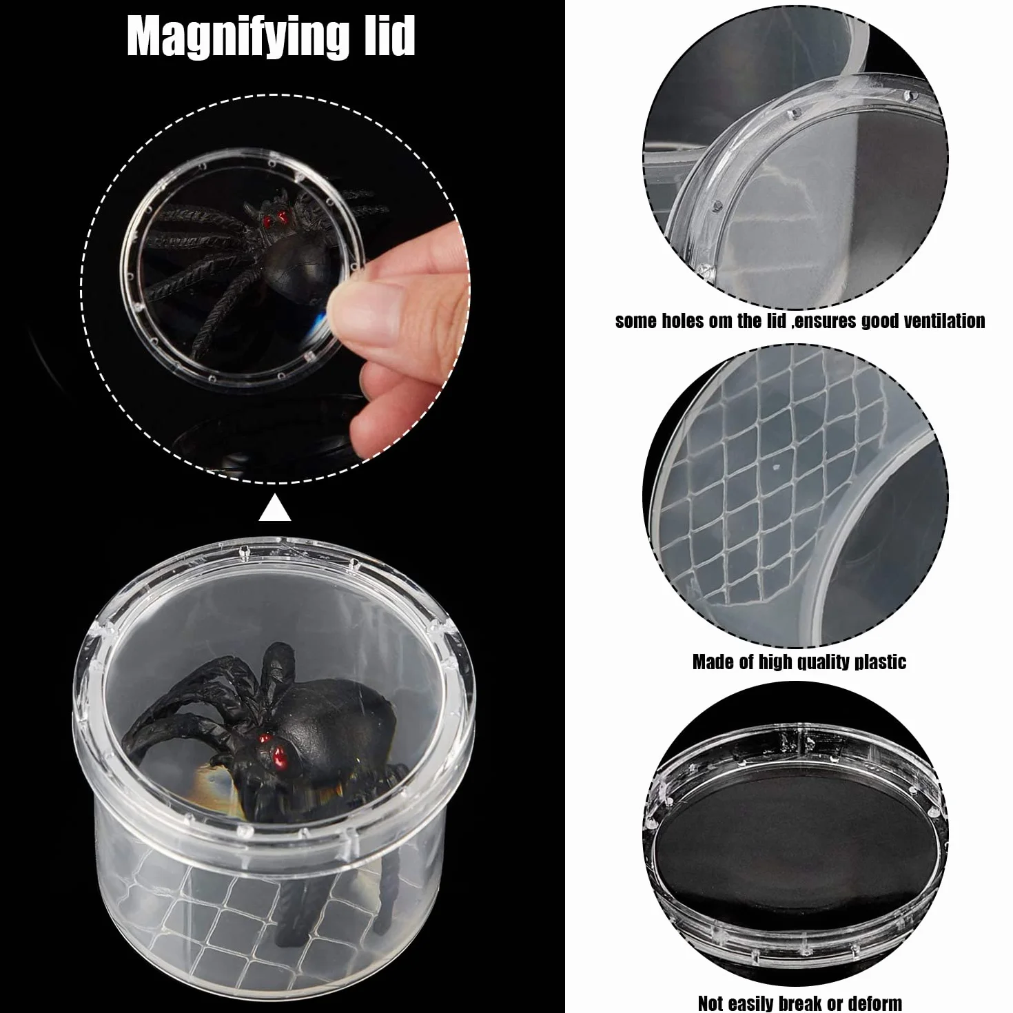 Lot de 12 loupes pour enfants - Kit de recherche biologie insectes