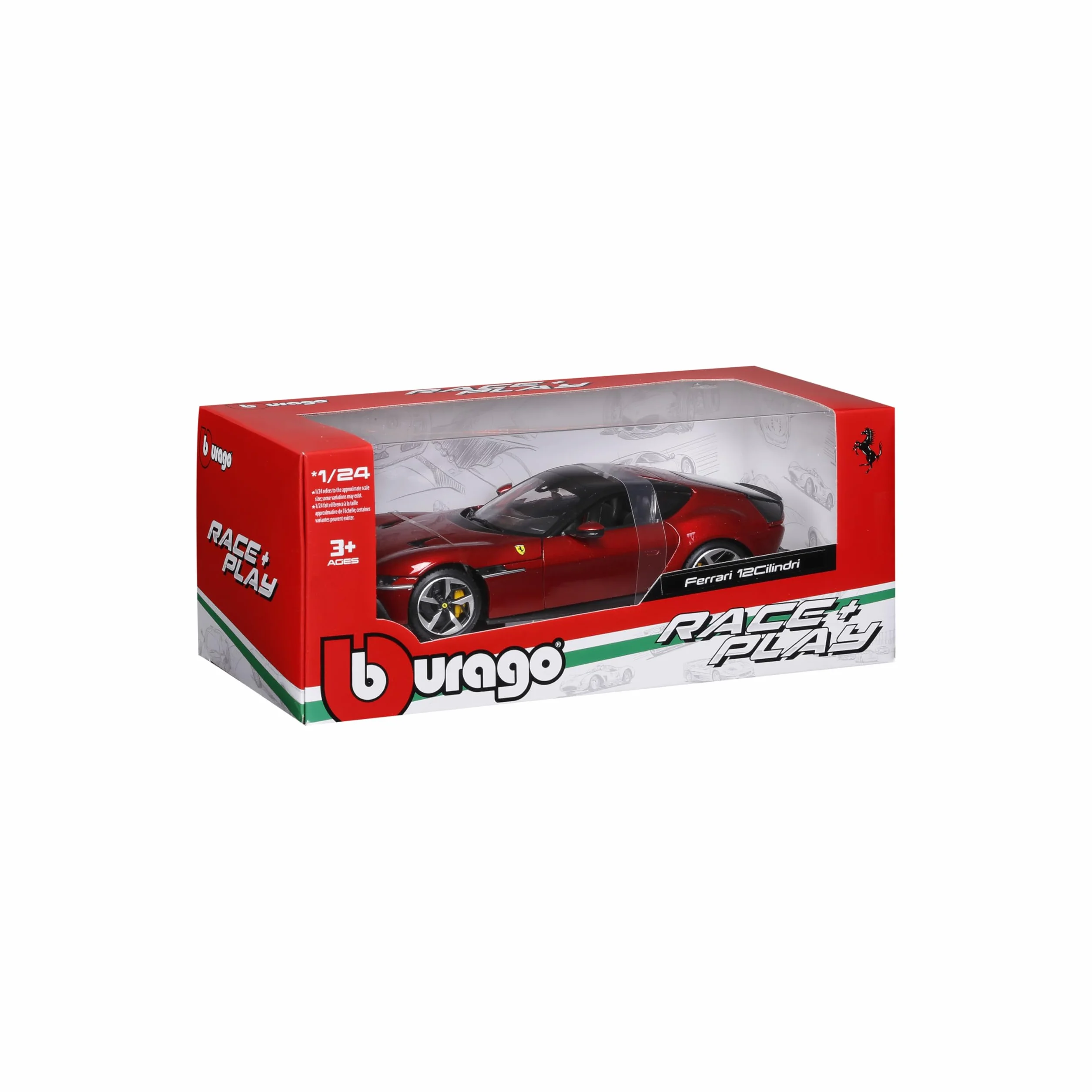 Bburago Ferrari 12 Cylindres R&P Miniature 1:25 Réplique Détaillée Capot Portes Ouvrables