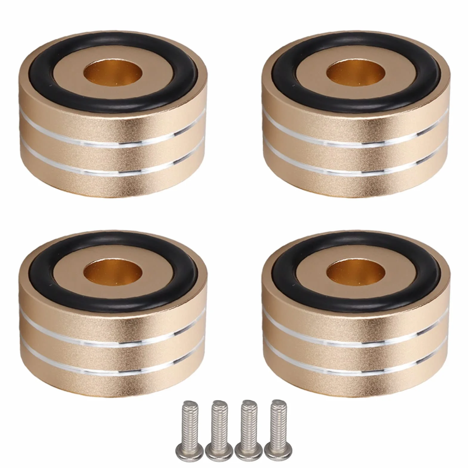 Pieds d'isolation de Haut-parleur en Aluminium 40 x 20 mm, Antidérapant pour Amplificateur DAC