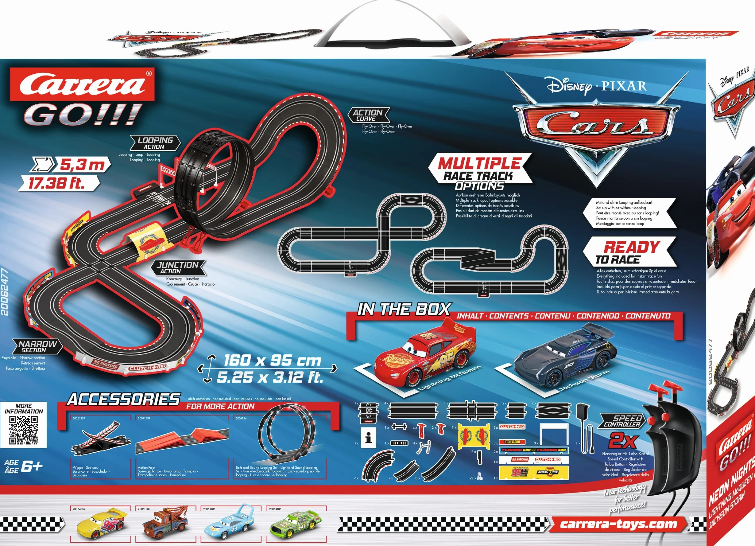Carrera - 20062477 - Disney·Pixar Cars - Neon Nights - GO!!!