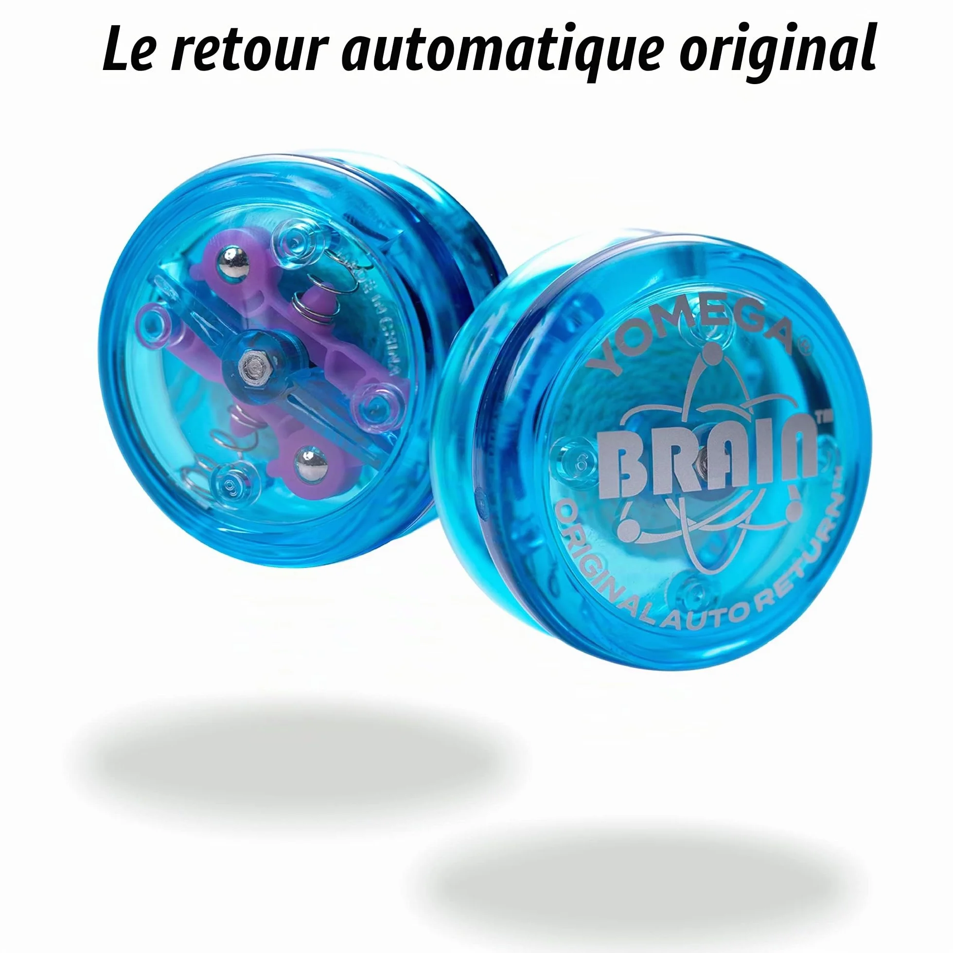 Yomega Le Brain Original Yoyo Professionnel réactif avec retournement automatique + 2 Cordes Bleu
