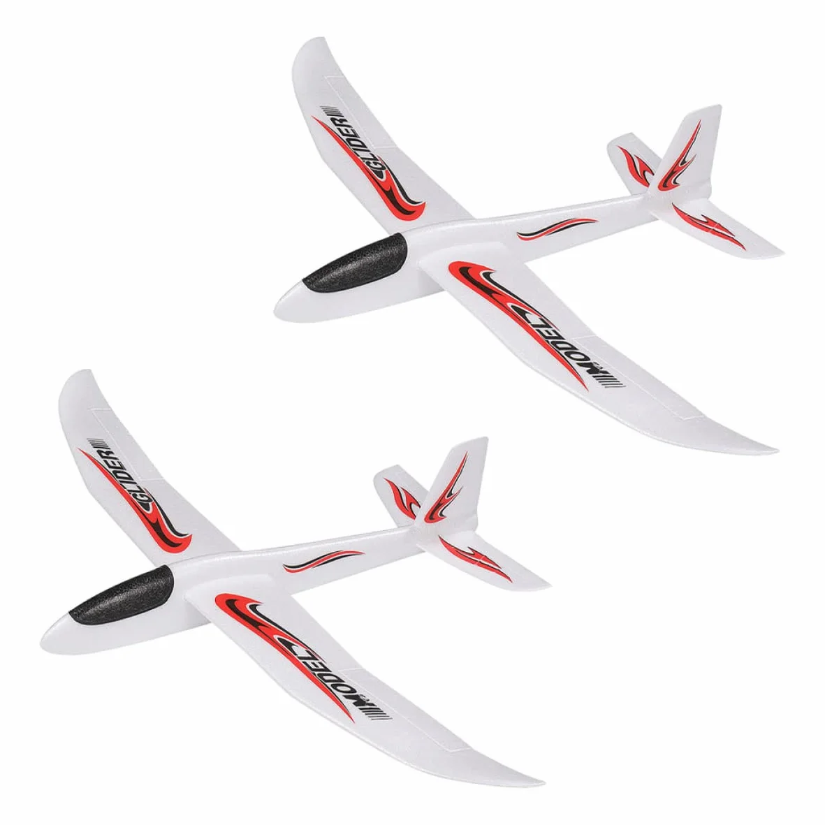 LIOOBO Avions Jouets en Mousse Planeurs à Lancer Main Lot de 2 99 Cm Amélioration Coordination Œil-Main