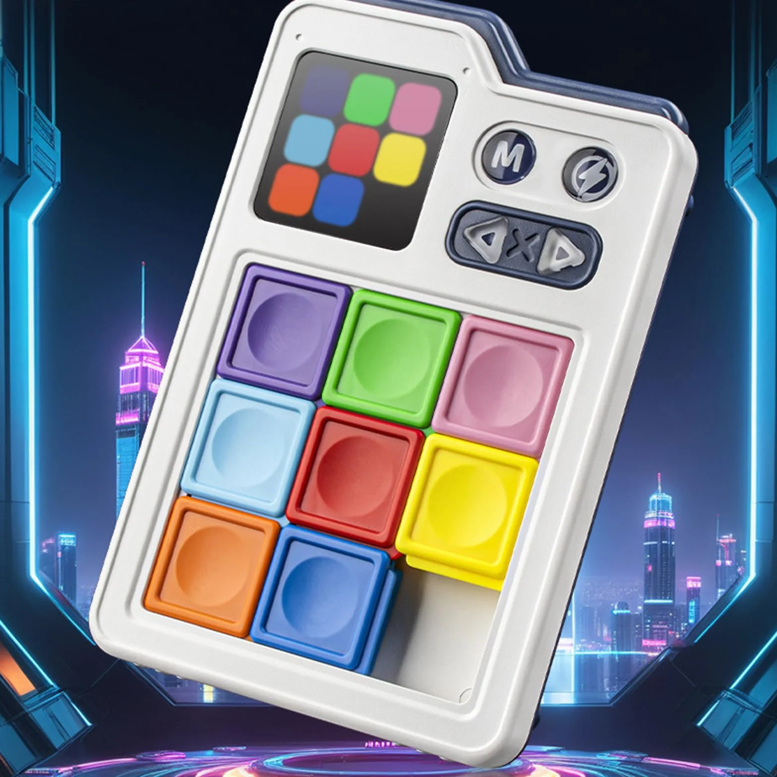 Puzzle Coulissant Créatif Klotski Jeu avec Défis Progressifs Jouet Éducatif Voyage