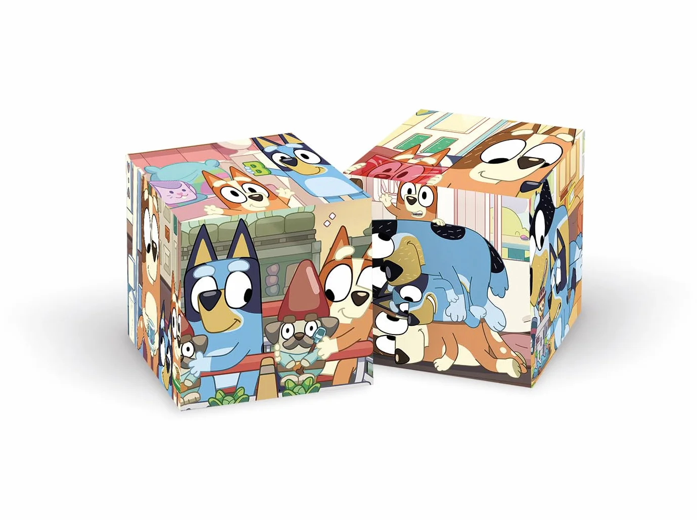 Puzzle Bluey Cube Supercolor 6 Pièces Jeu de Société Enfant