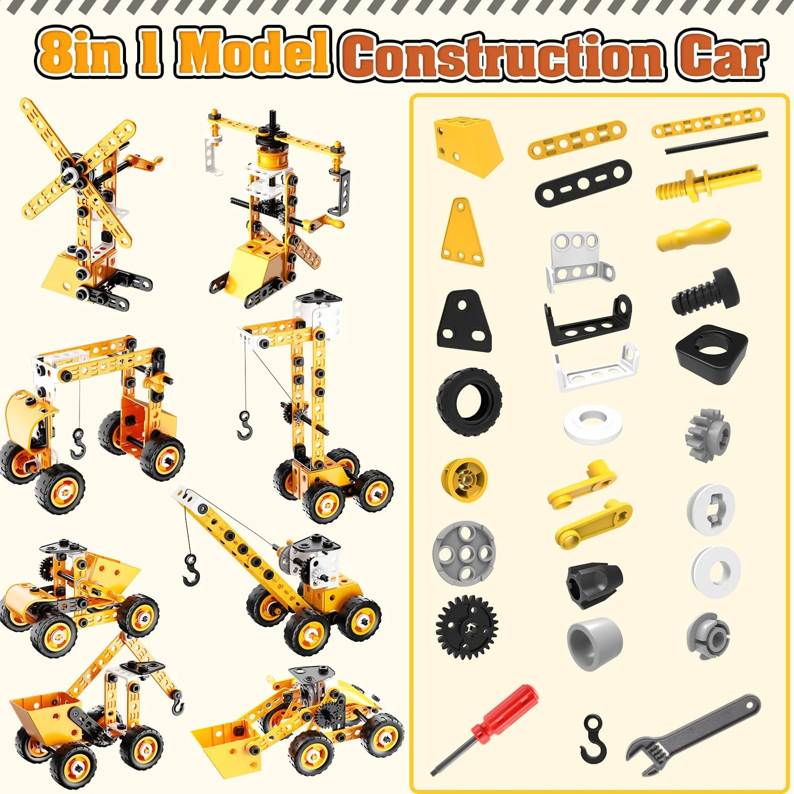 Jeu de Construction Camion Enfant Garcon 5-12 Ans Voiture Cadeau Anniversaire