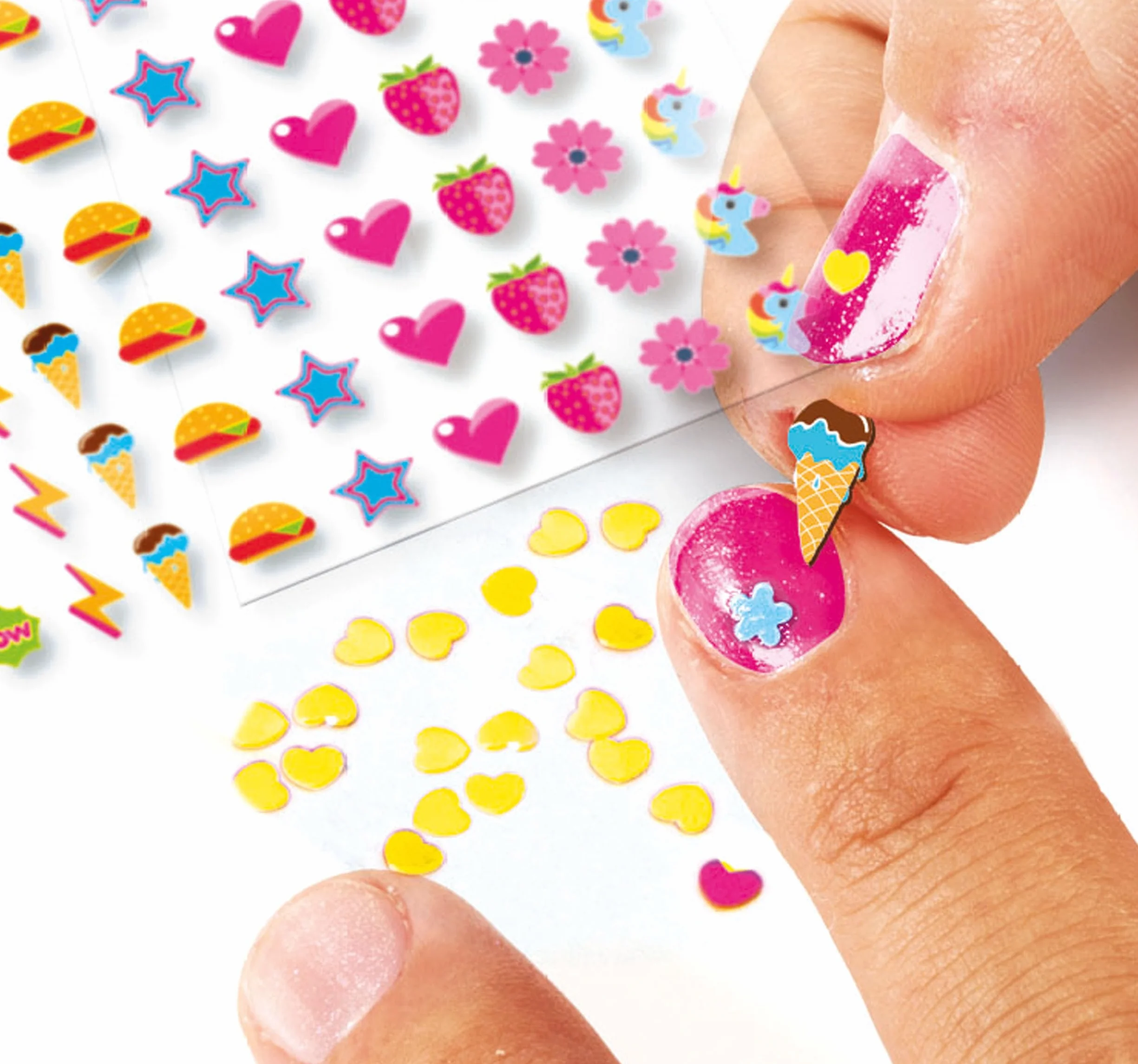 Crazy Chic Cool Nail Art Kit Manucure Séchoir Vernis Stickers 6 Ans+