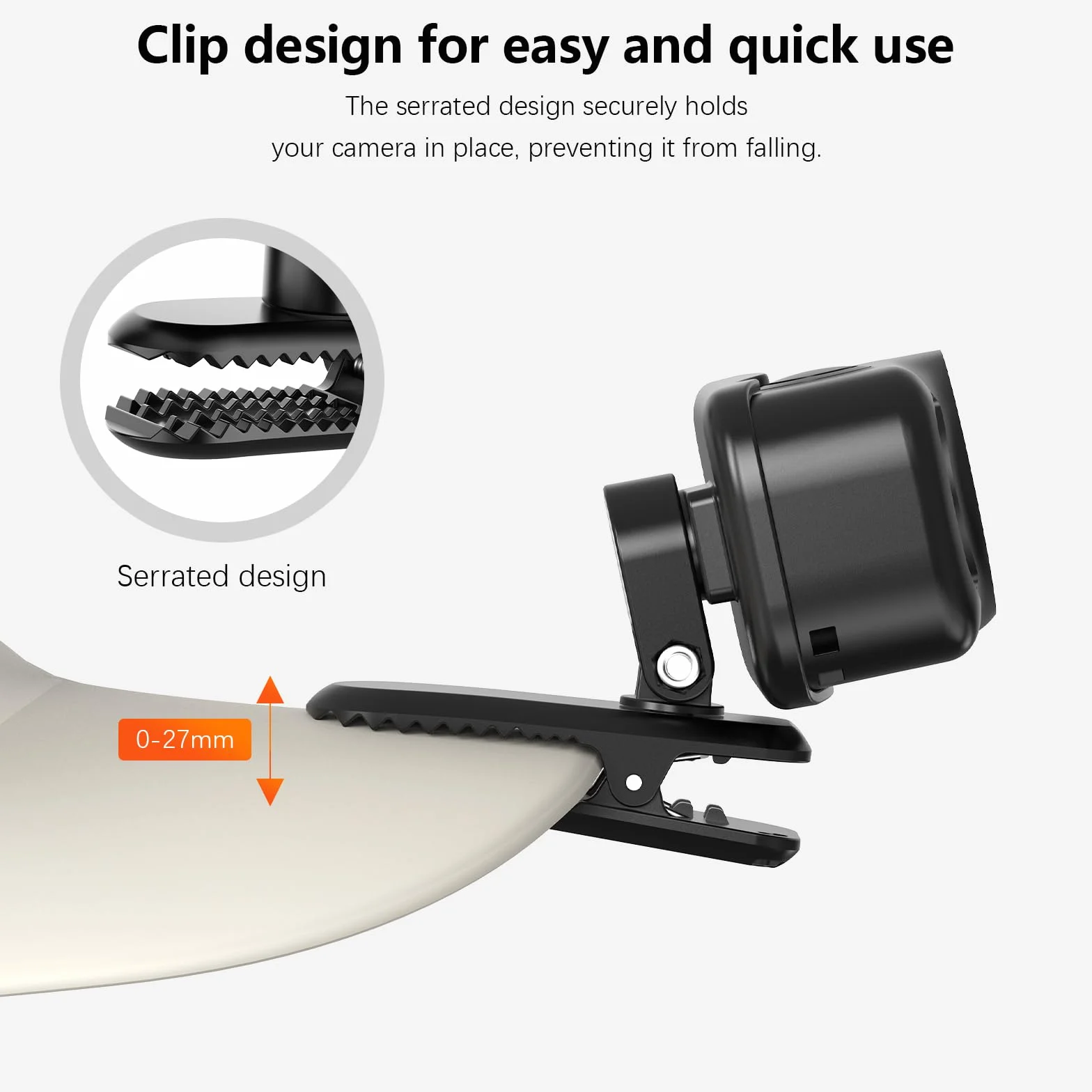 AMAZEAR Clip Support pour DJI Osmo Nano Accessoires, Clip Multifonctionnel Magnétique Ajustable 360° pour Cyclisme