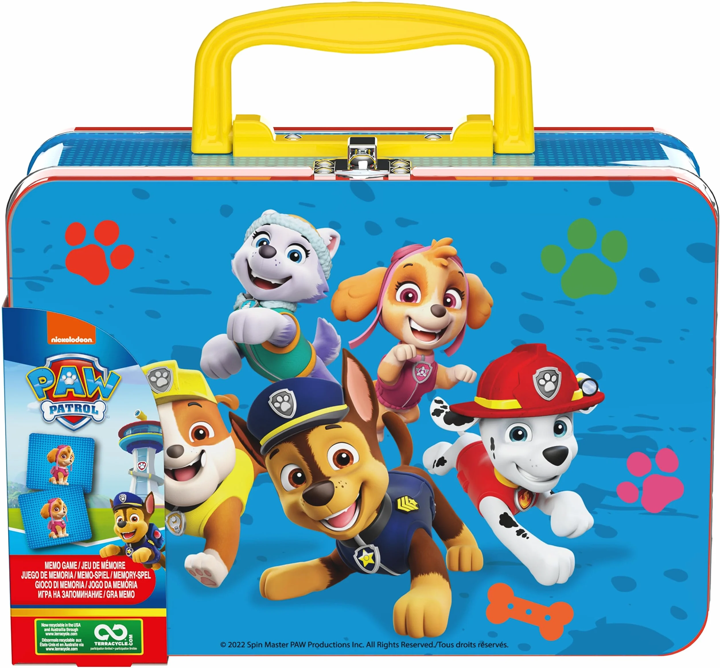 Paw Patrol Pat Patrouille Memo Valisette Jeu De Mémoire 72 Cartes 36 Paires Héros Chiots