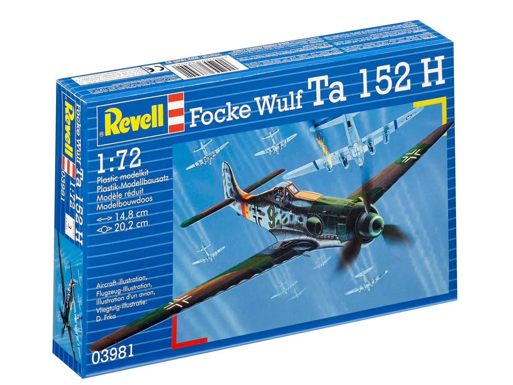 Revell Kit de Maquette d'avion Focke Wulf Ta152H Échelle 1:72