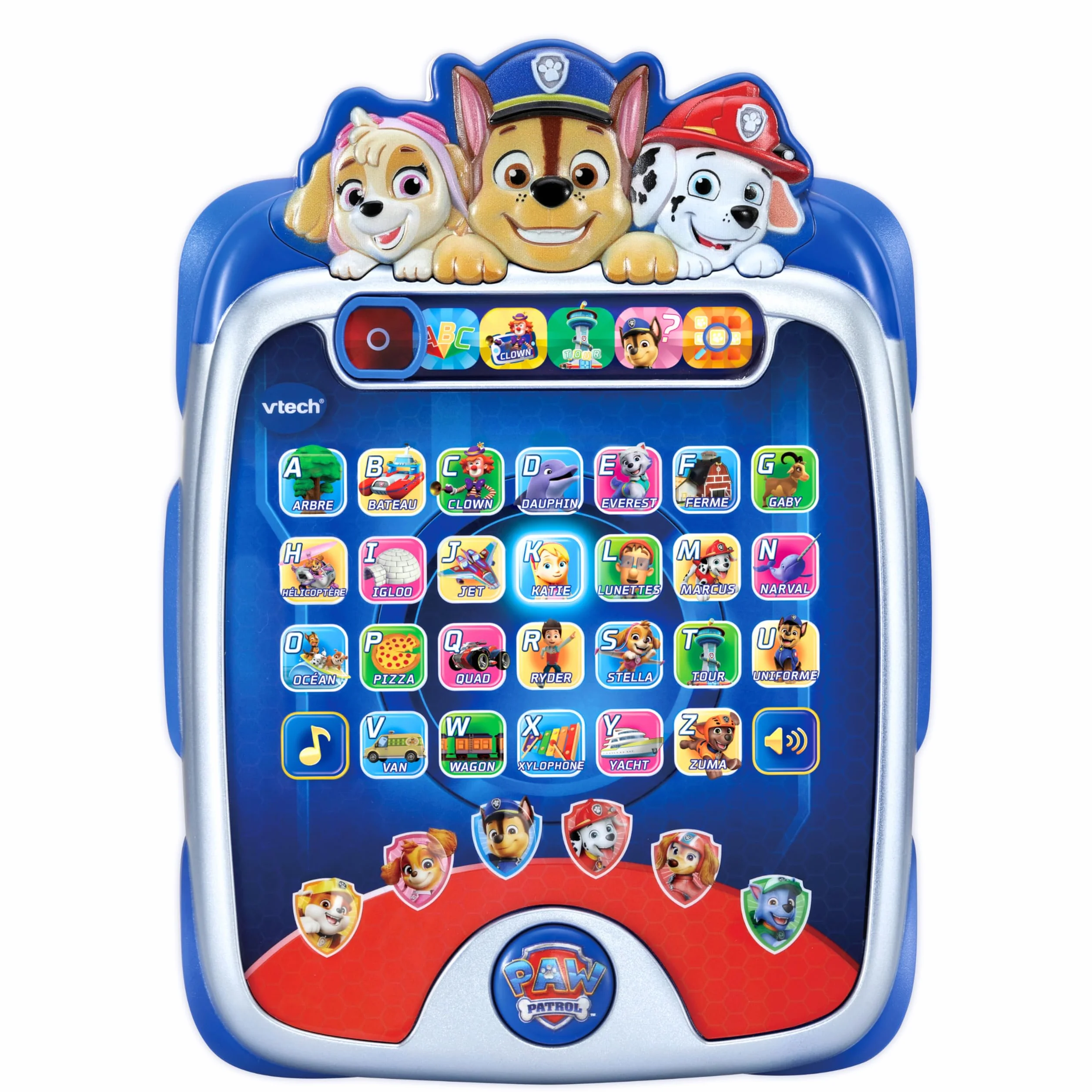 VTech Ma Lumi-Tablette Éducative Pat' Patrouille - Tablette Interactive Enfant 5 Jeux Paw Patrol - Jeu Apprendre Lettres - Cadeau Enfant 3-7 Ans Français