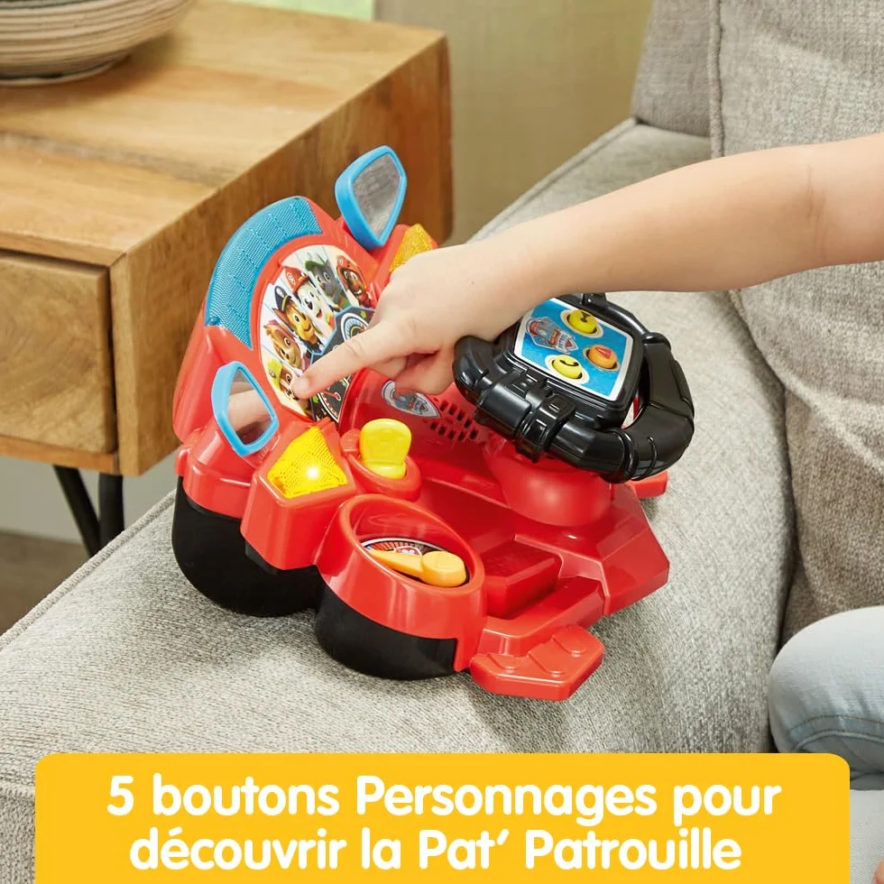 VTech Pat' Patrouille Mission Pilote 2 en 1 Simulateur de Conduite Cadeau Enfant 3-7 Ans Français