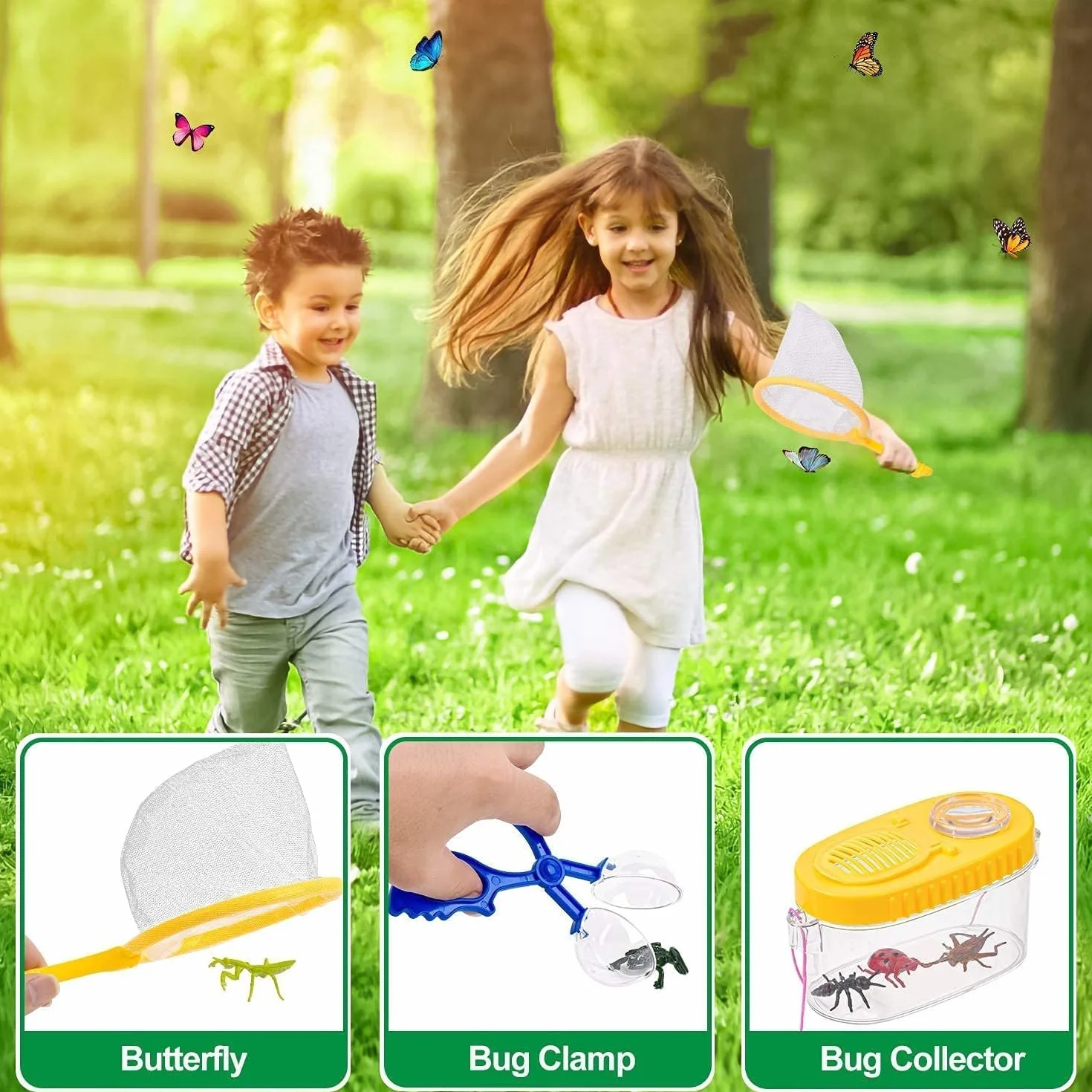 Ensemble Explorateur Extérieur Jouets Enfants 22 Pièces avec Jumelles, Loupe, Boussole Cadeau Pâques