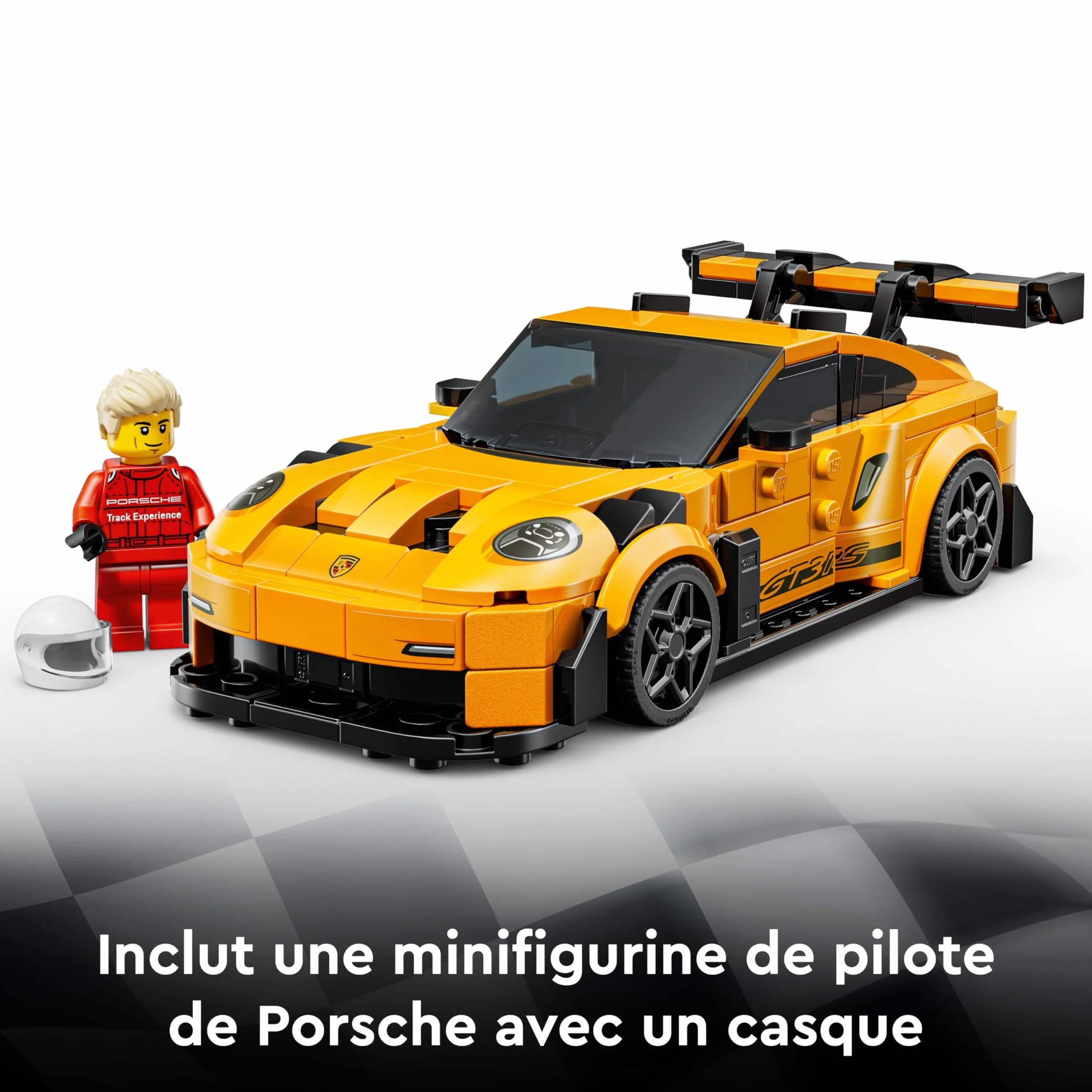 LEGO Speed Champions Porsche 911 GT3 RS Voiture Maquette à Construire Minifigurine Pilote 77239