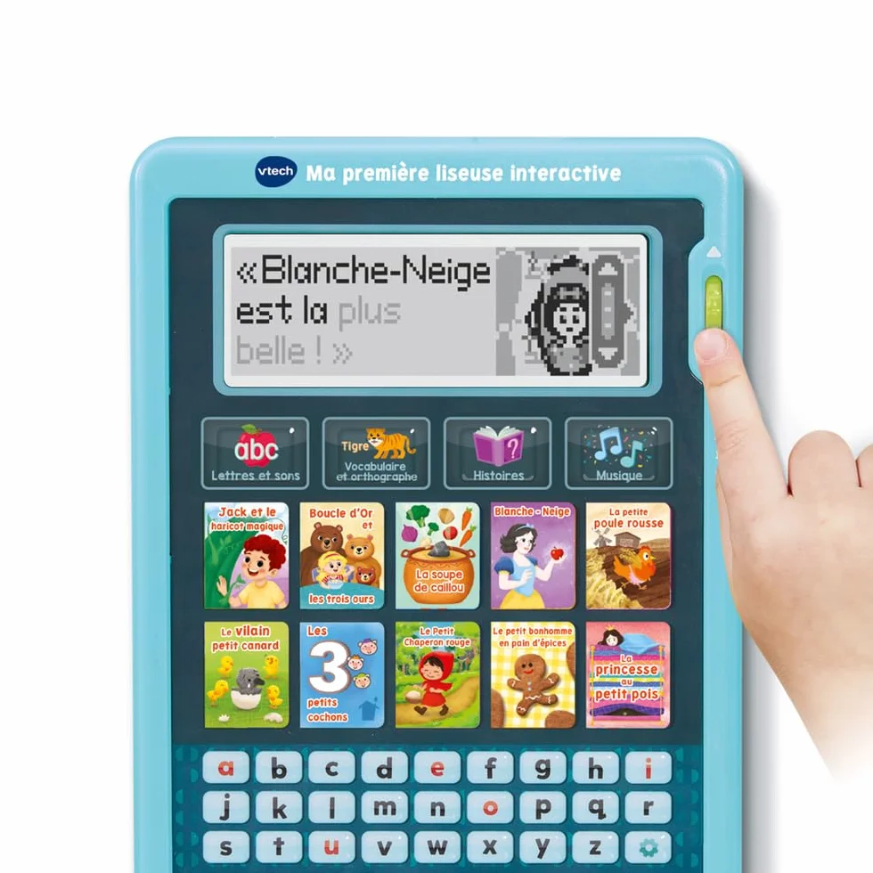 VTech Ma Première Liseuse Interactive Histoires à Lire et Écouter Liseuse Enfant Écran Animé Musique Jeux Éducatifs Cadeau 3-7 Ans Français