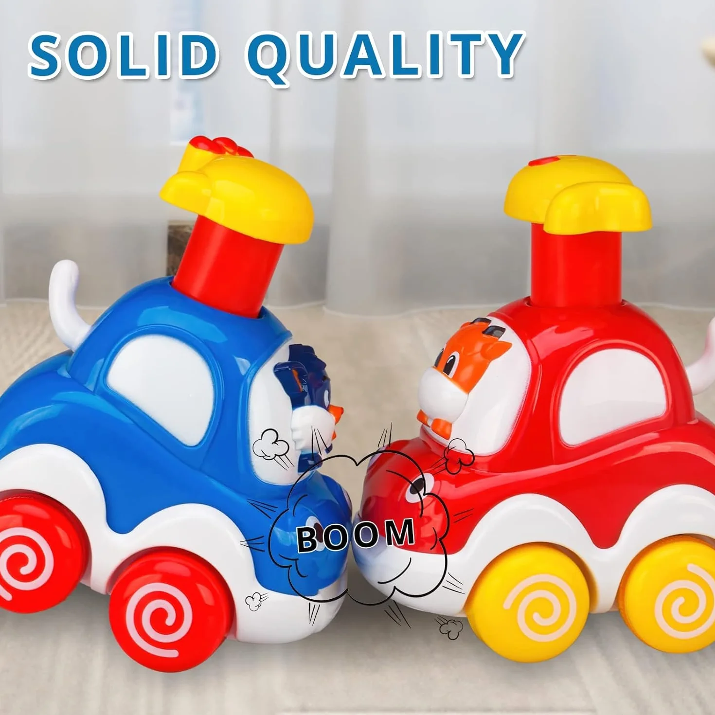 Jouets Voitures Animales Inertie pour Tout-Petits 1-2 Ans Cadeaux Anniversaire