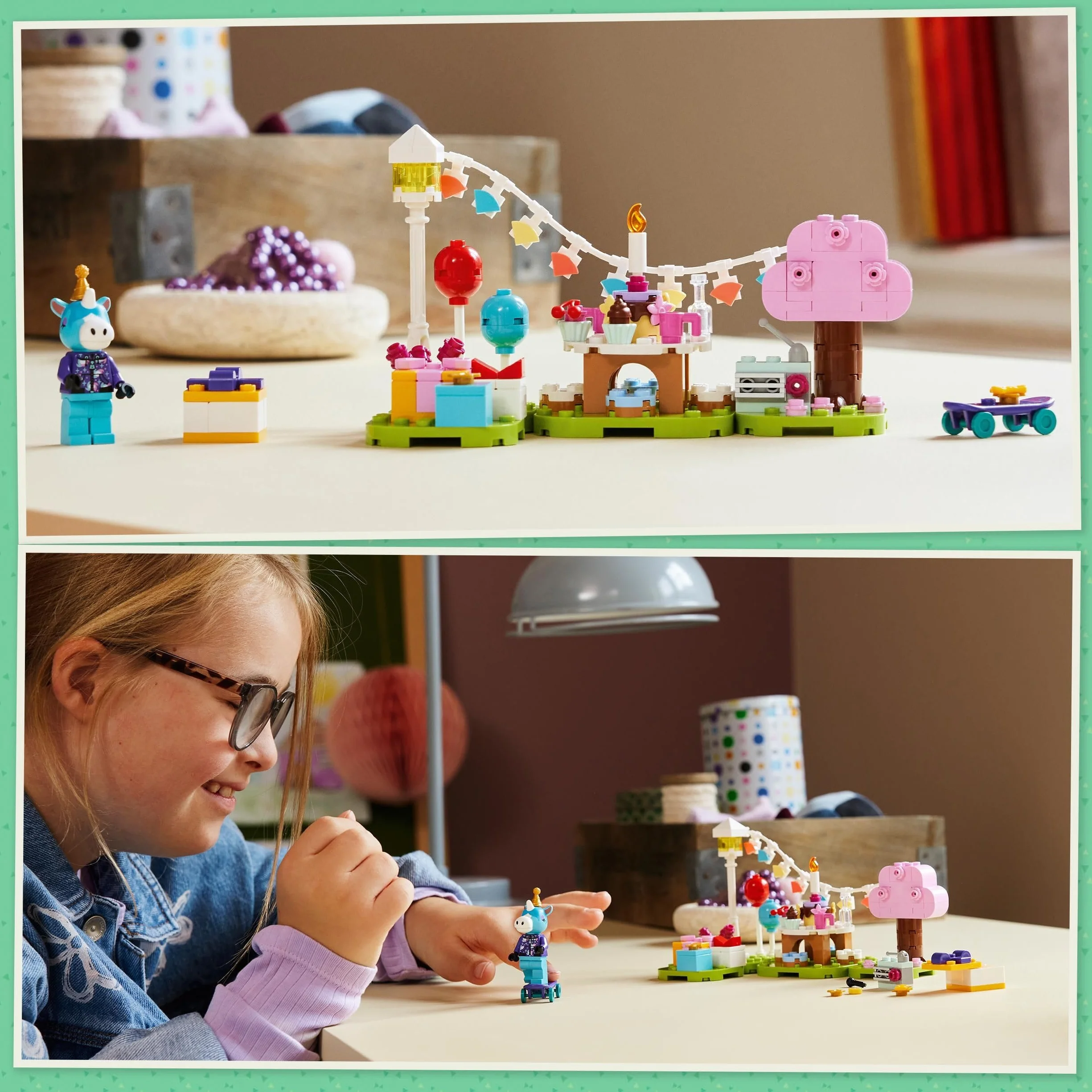 LEGO Animal Crossing Goûter d’Anniversaire de Lico 77046 Jouet de Construction Créatif pour Enfants Dès 6 Ans