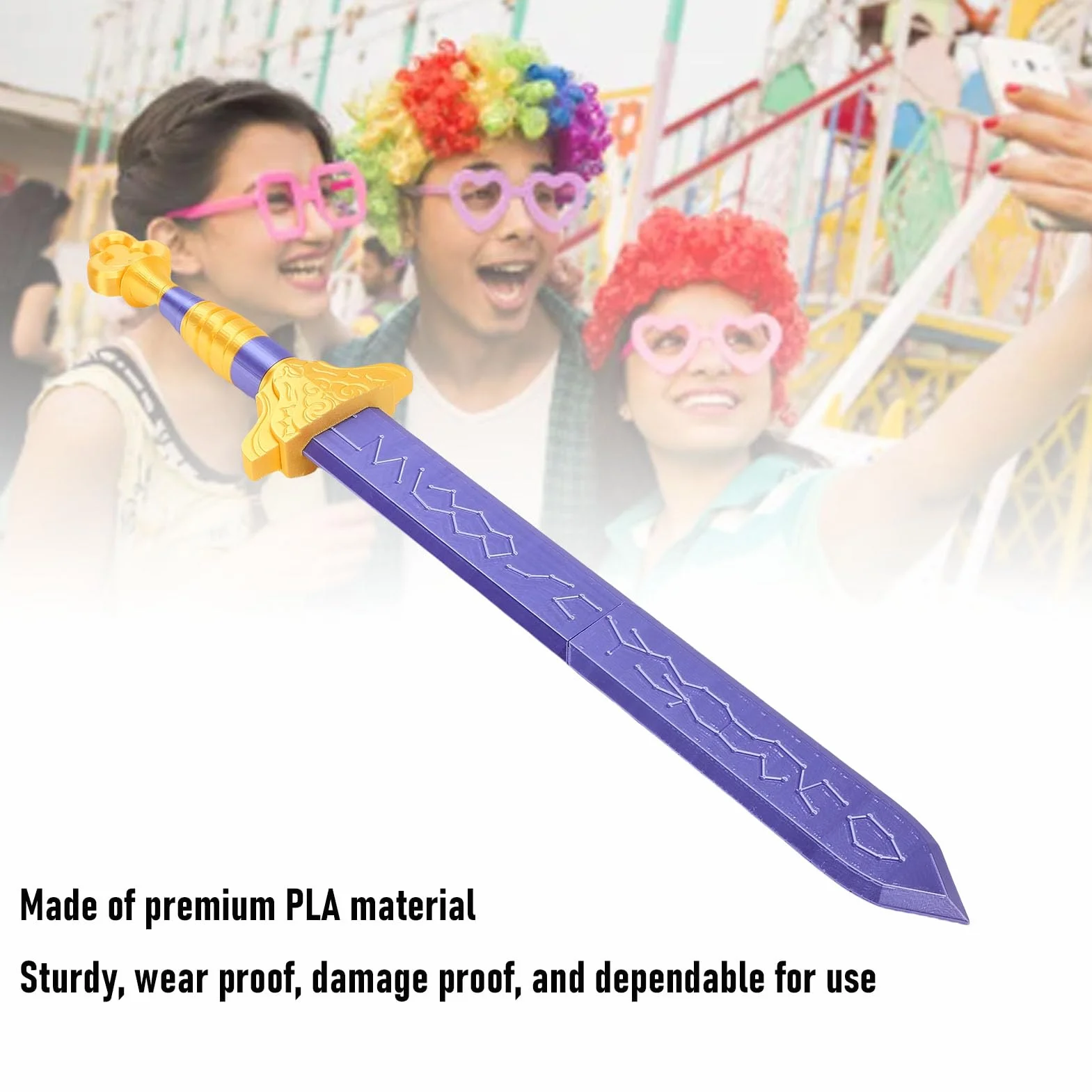 Épée Violette Cosplay Costume Prop Sword Halloween Collection Rumi Sword Replica