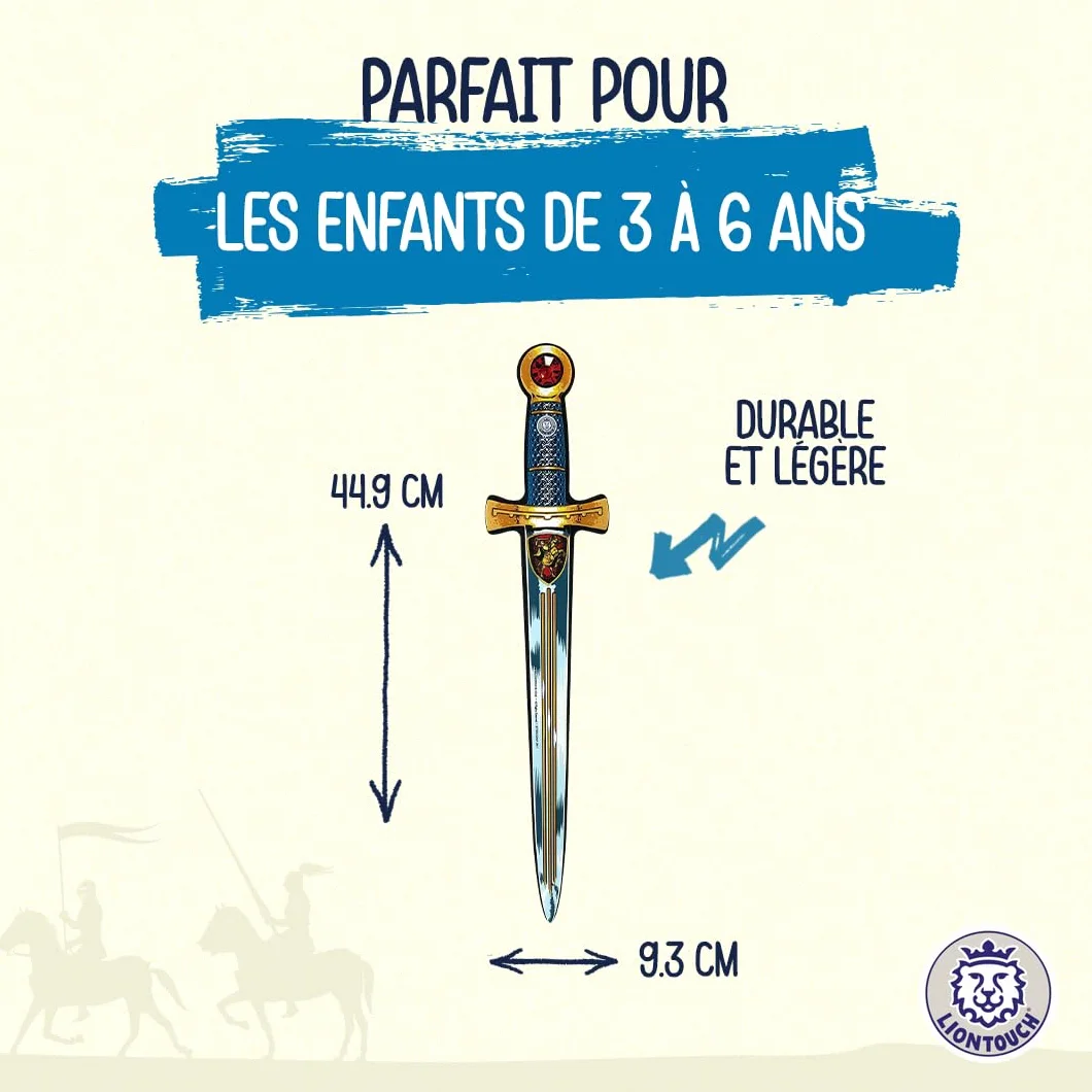 Liontouch Épée en Mousse pour Garçons 3-6 Ans Jouet Médiéval Chevalier Sécurité Costume