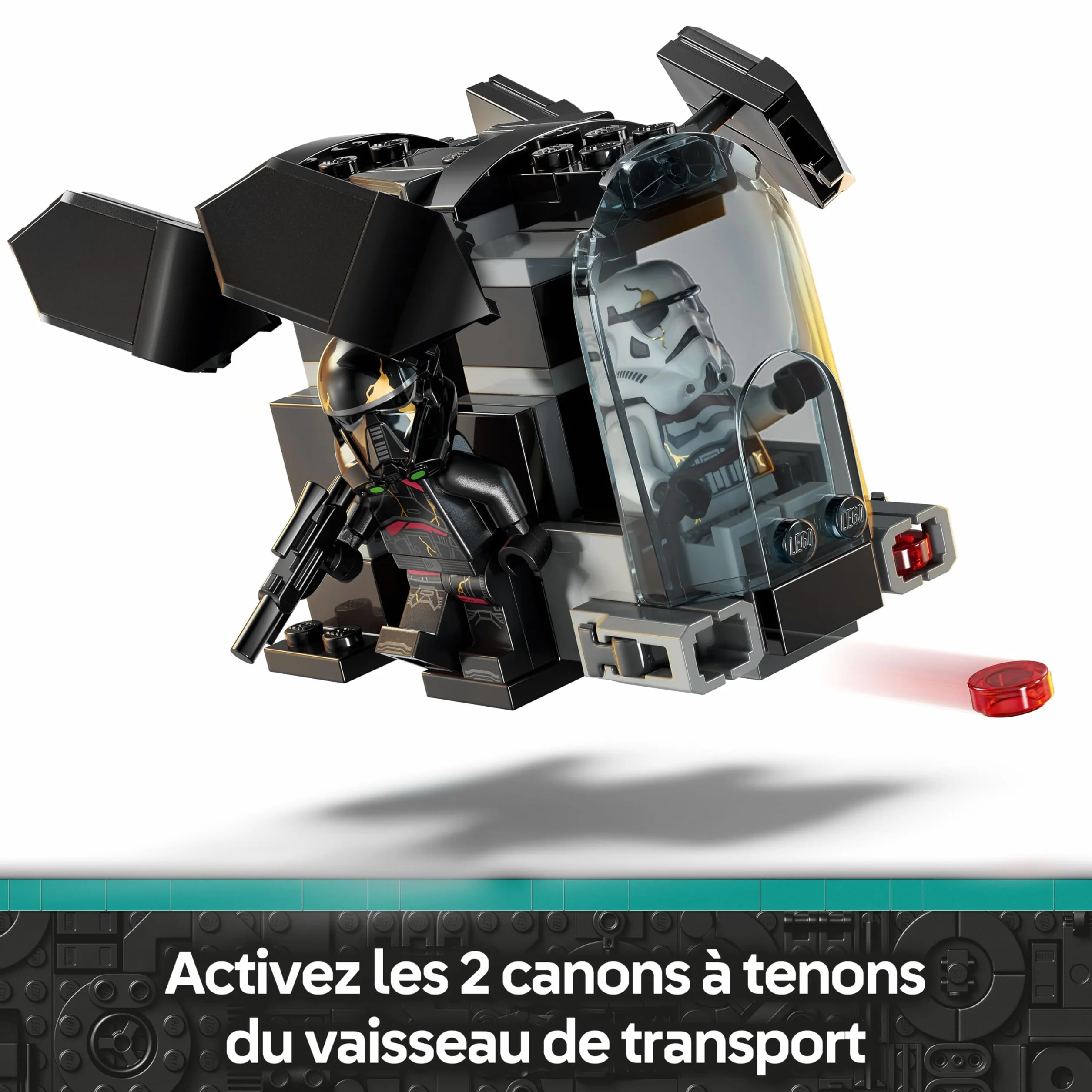 LEGO Star Wars 75412 Ahsoka Pack de Combat Death Troopers Contre Night Troopers Jeu de Construction avec Transporteur 4 Minifigurines Cadeau Collector pour Garçon dès 6 Ans