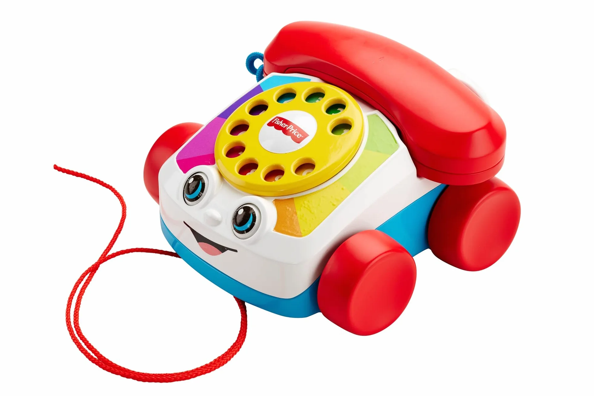 Fisher-Price Mon Téléphone Mobile Jouet bébé, Cadran factice Rotatif, Apprendre Chiffres Couleurs, 12 Mois+, FGW66