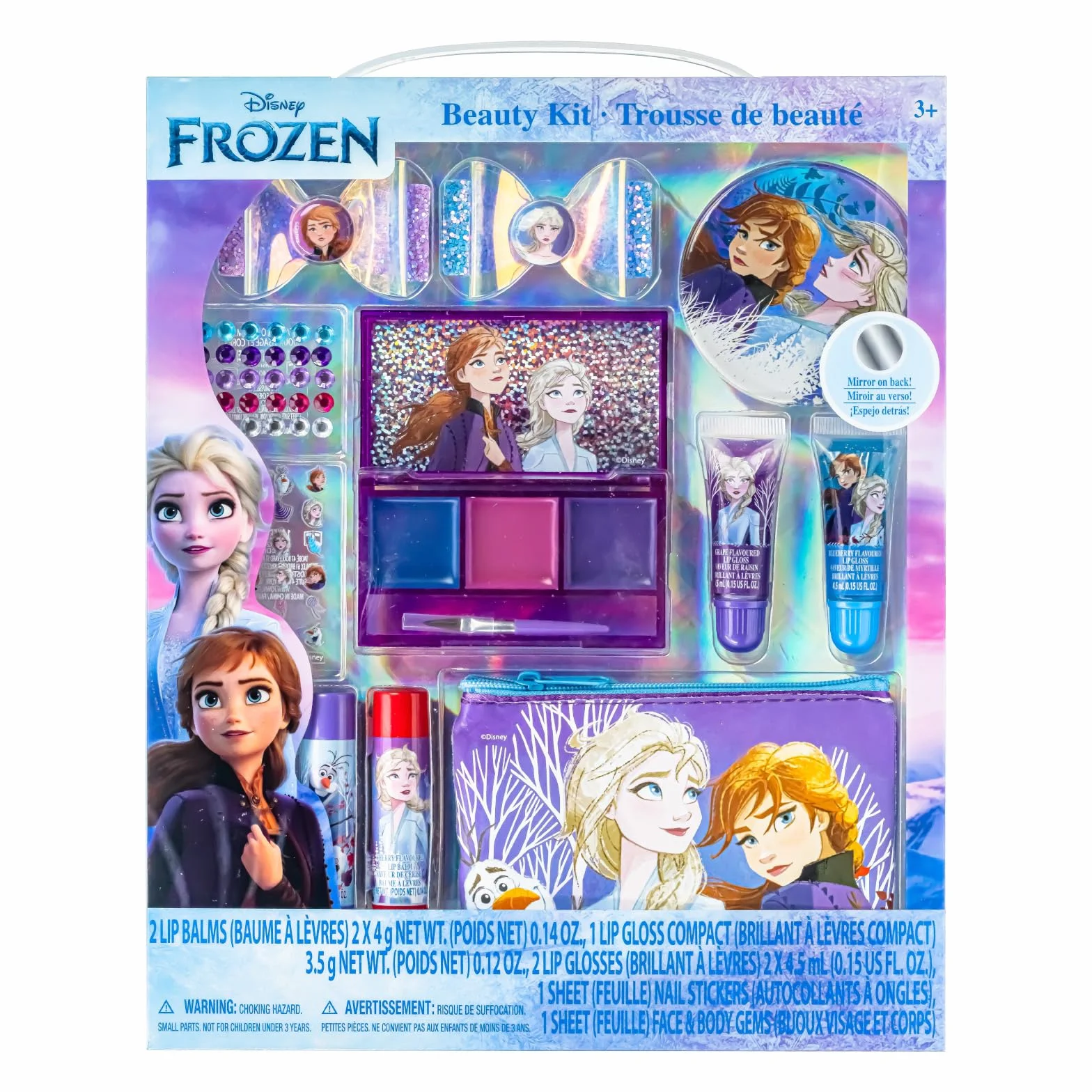 Coffret Maquillage Enfant Frozen Gloss Baume Lèvres Sac