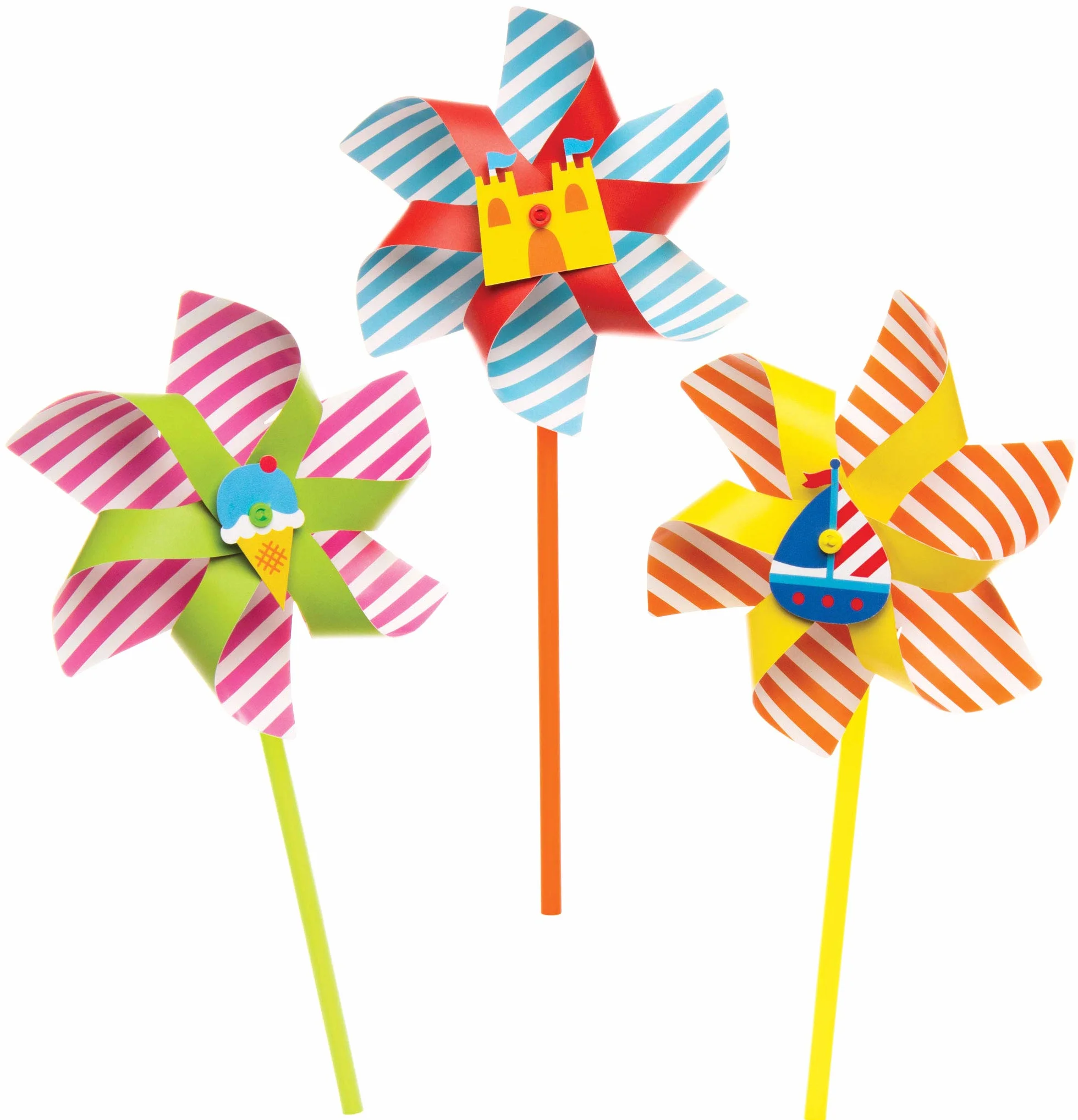 Baker Ross Moulin à Vent thème bord de Mer Lot de 6 Loisirs Créatifs pour Enfants