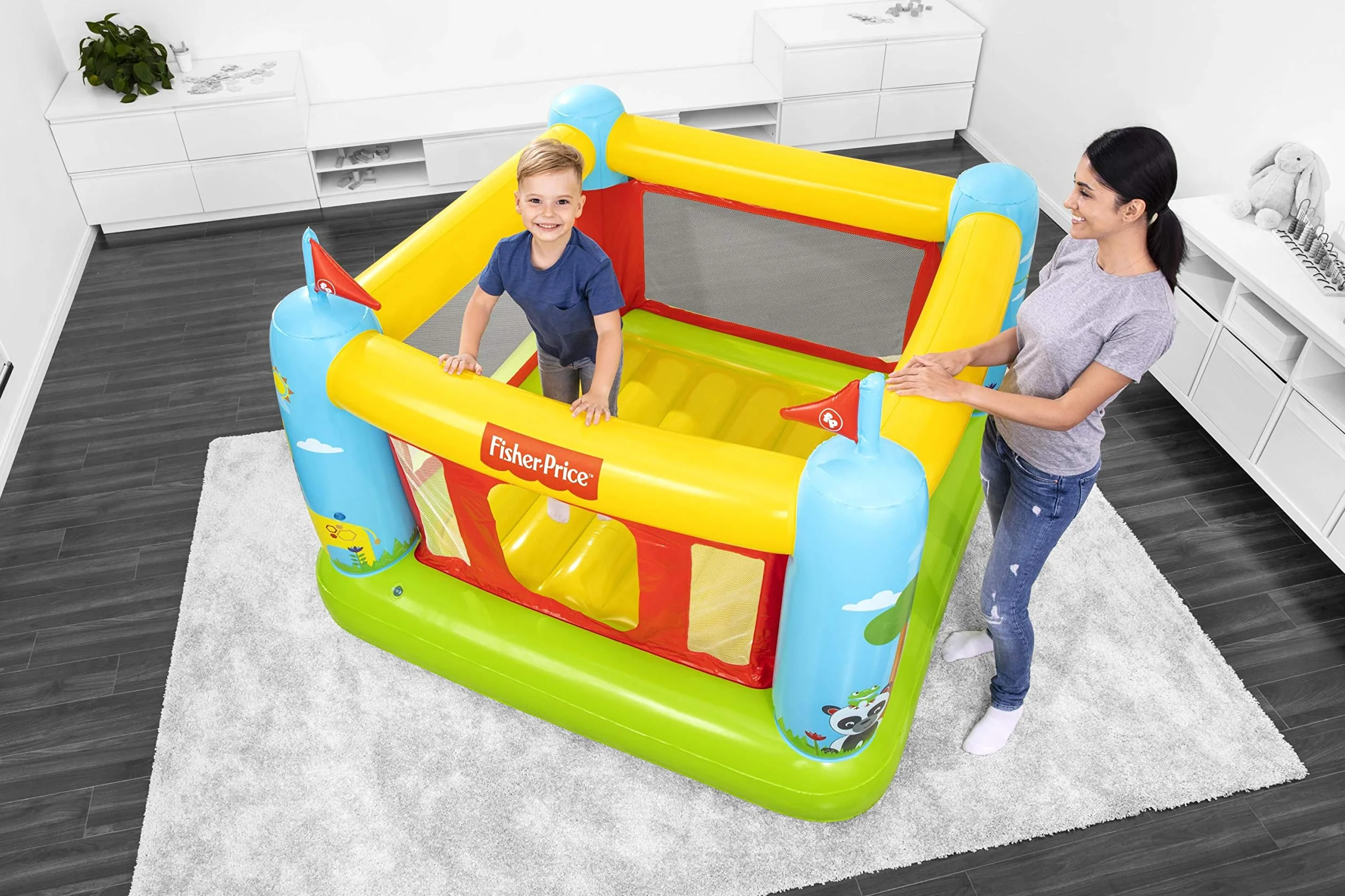 Bestway Fisher-Price Château Gonflable Bouncetastic 175 x 173 x 135 cm