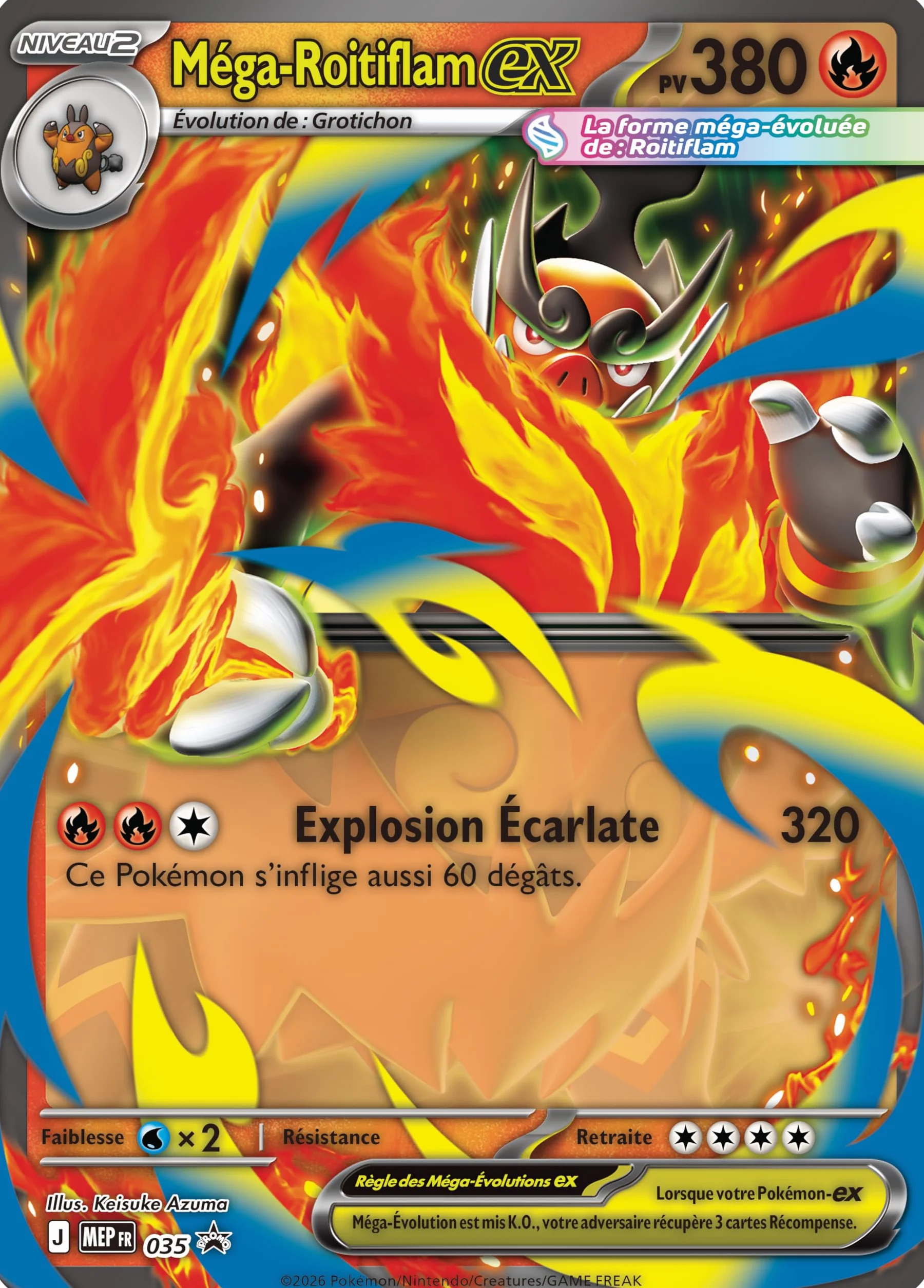 Pokémon Coffret Méga-Évolution Héros Transcendants Méga-Roitiflam-ex