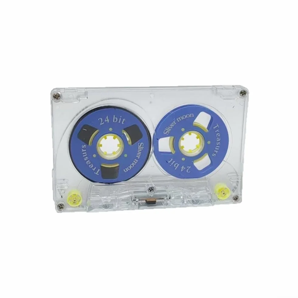 Walkman mini cassette vierge 54 minutes en plastique avec étui