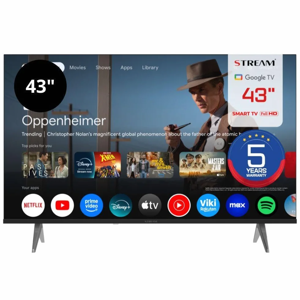 Google TV Smart 43" Full HD HDR10 sans Cadre Assistant Google Chromecast intégré S43EX1GF 2026