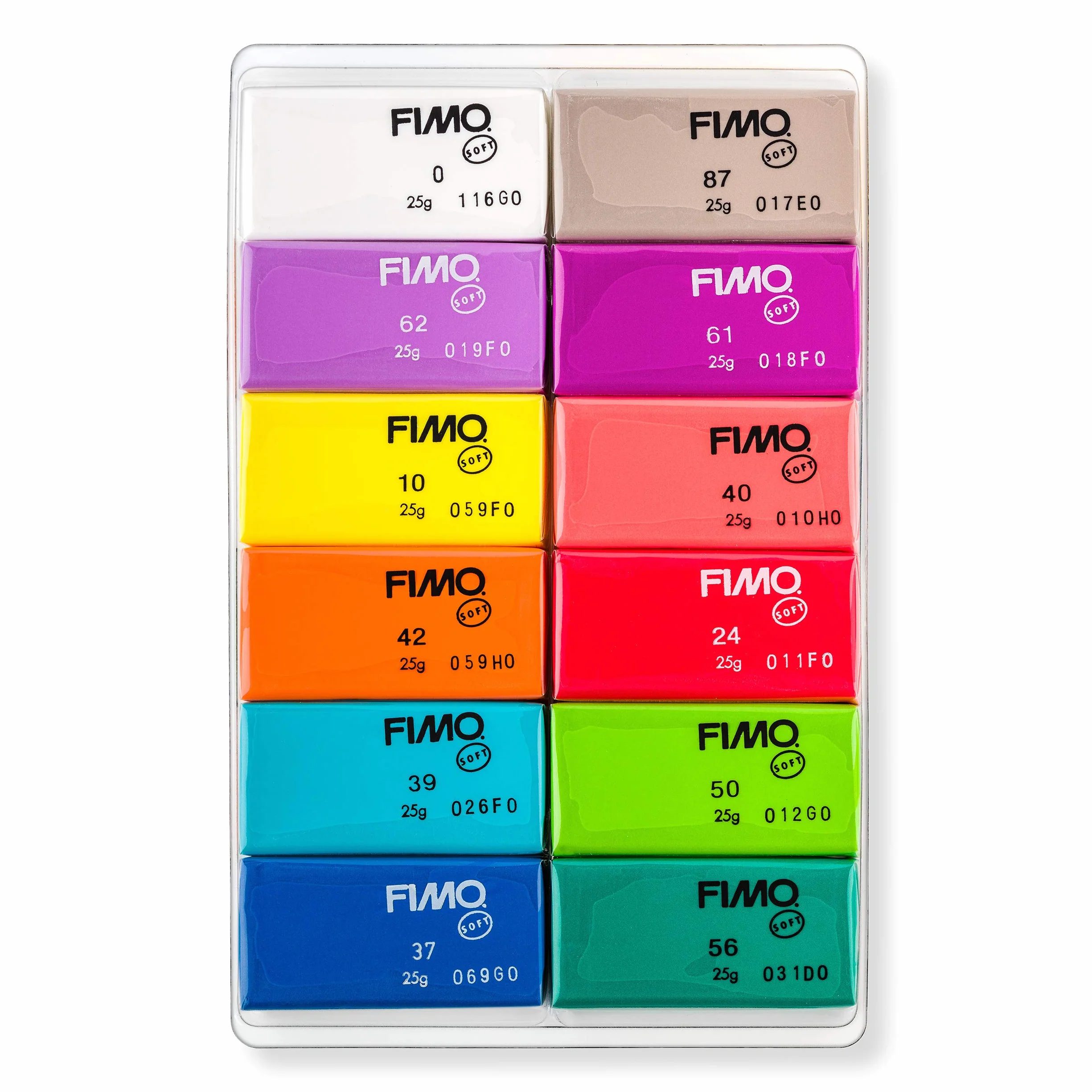 Staedtler FIMO Soft Assortiment 12 demi-pains pâte à modeler couleurs brillantes durcissant au four