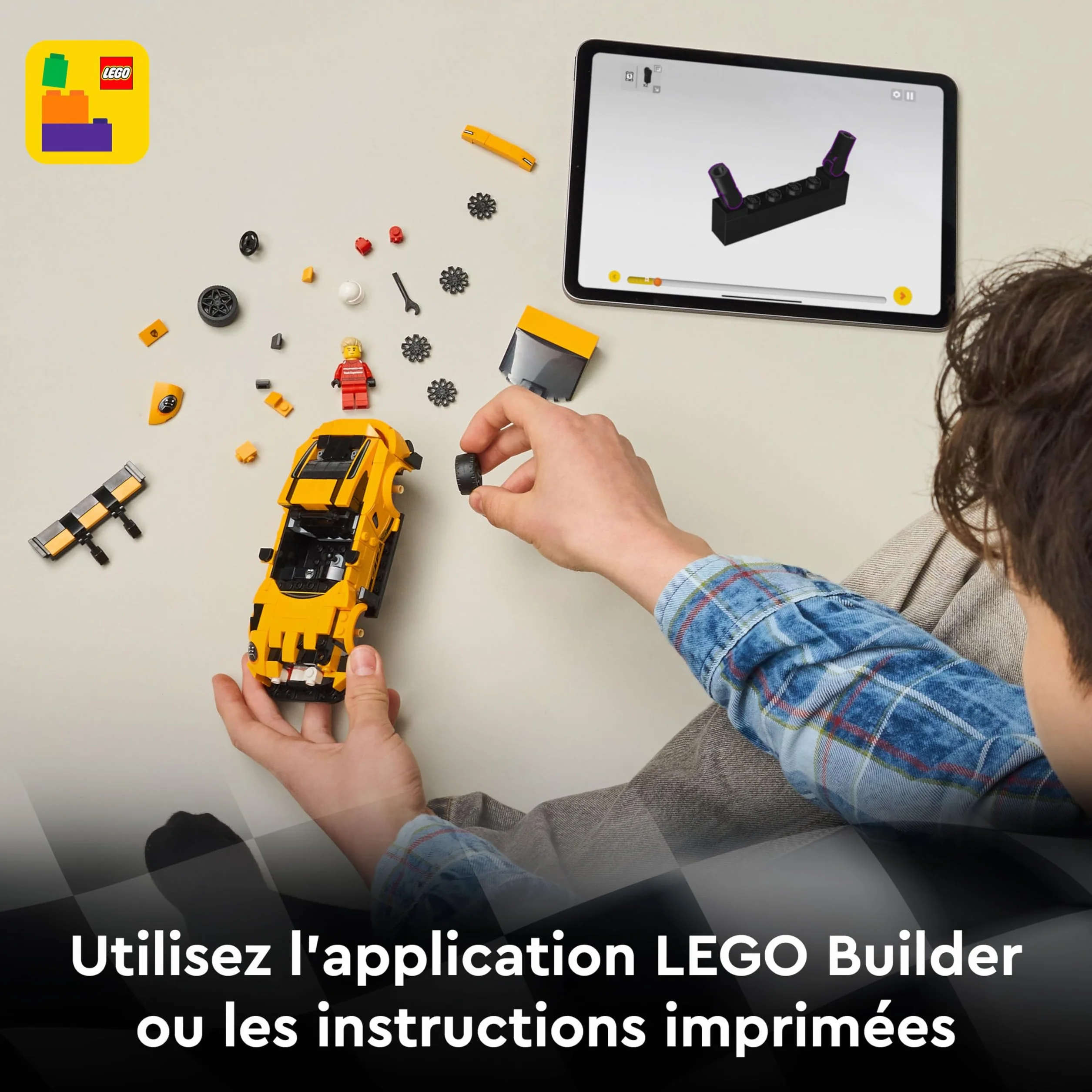 LEGO Speed Champions Porsche 911 GT3 RS Voiture Maquette à Construire Minifigurine Pilote 77239