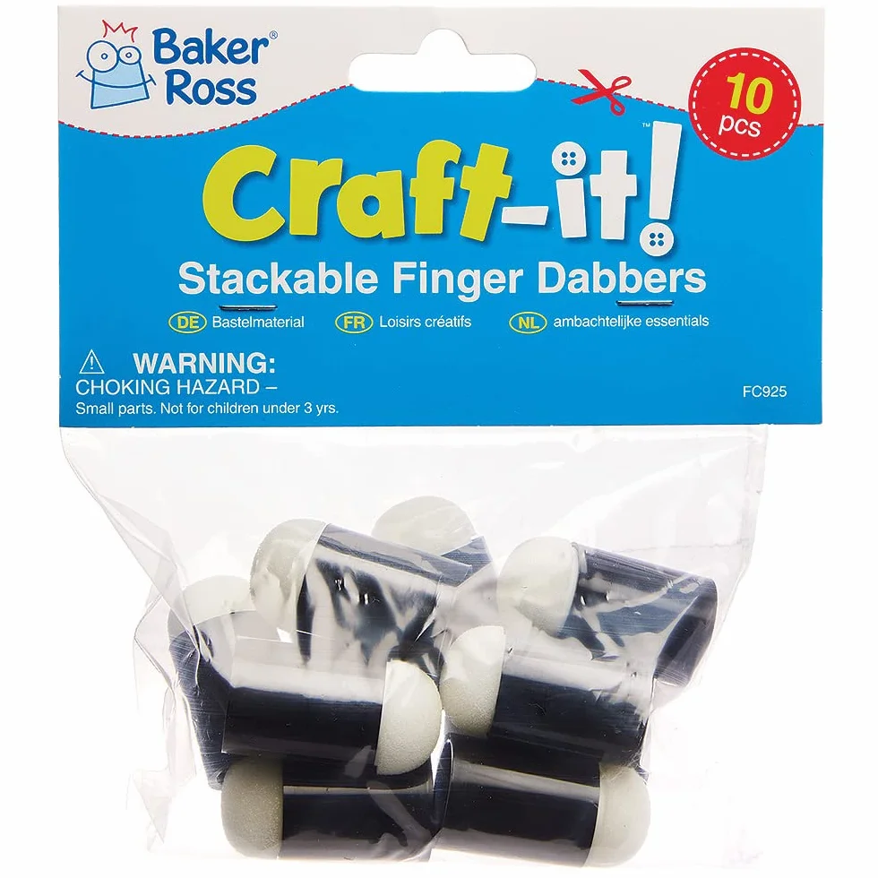 Baker Ross Tampon a Peindre Lot de 10 Activites Manuelles pour Enfants FC925