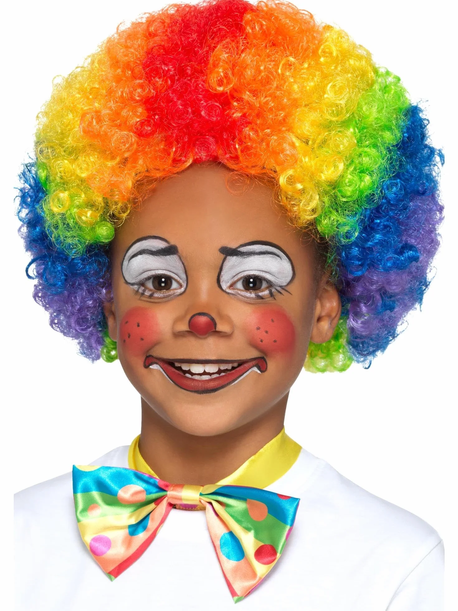 Smiffys Perruque de clown Multicolore Enfants Halloween